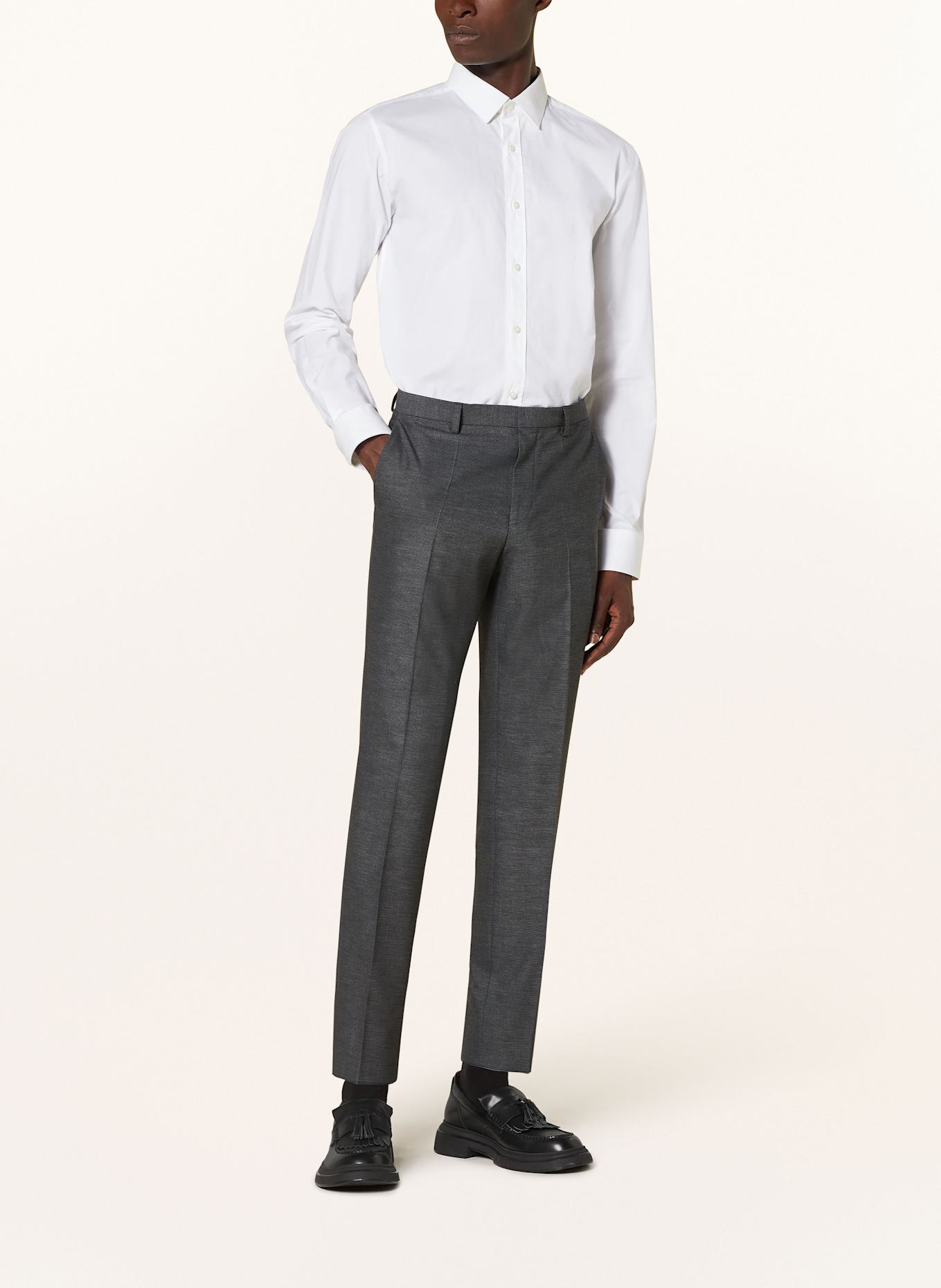HUGO Suit trousers HESTEN extra slim fit: 034 MEDIUM GREY