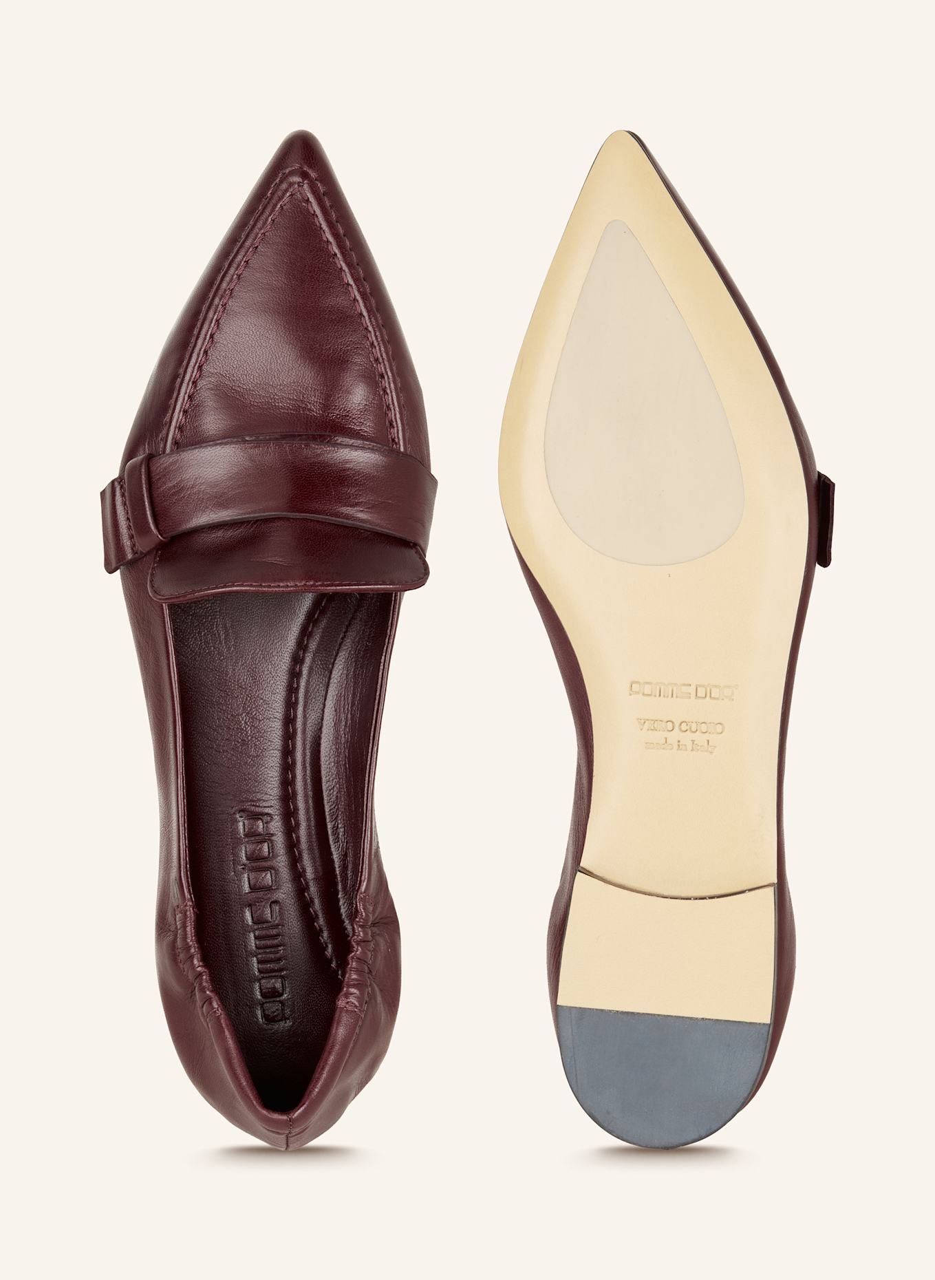 POMME D'OR Penny-Loafer INGRID: DUNKELROT