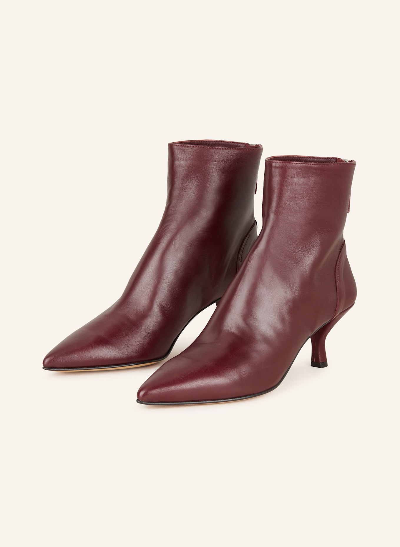 POMME D'OR HENRIETTE ankle boots: DARK RED