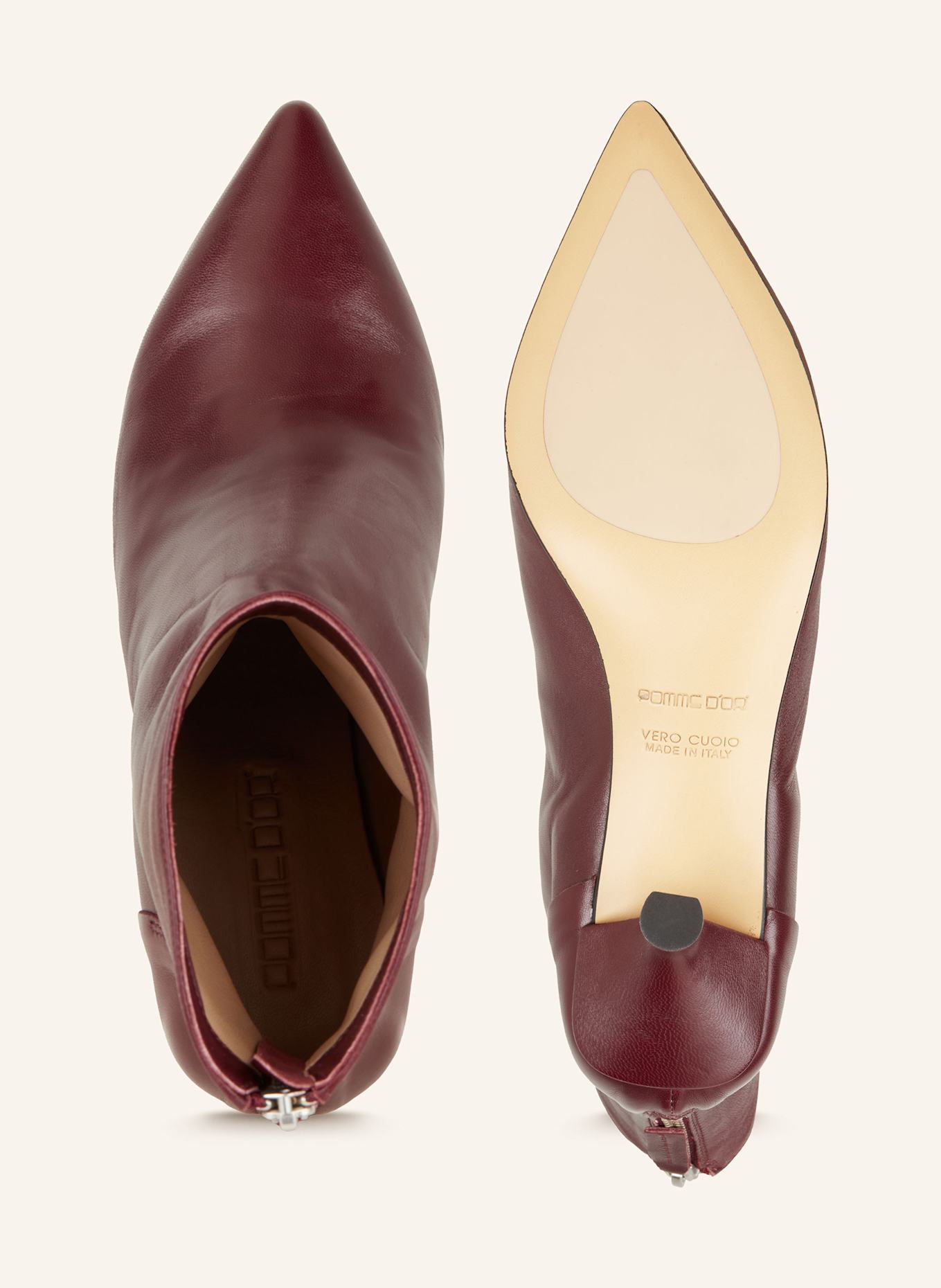 POMME D'OR HENRIETTE ankle boots: DARK RED