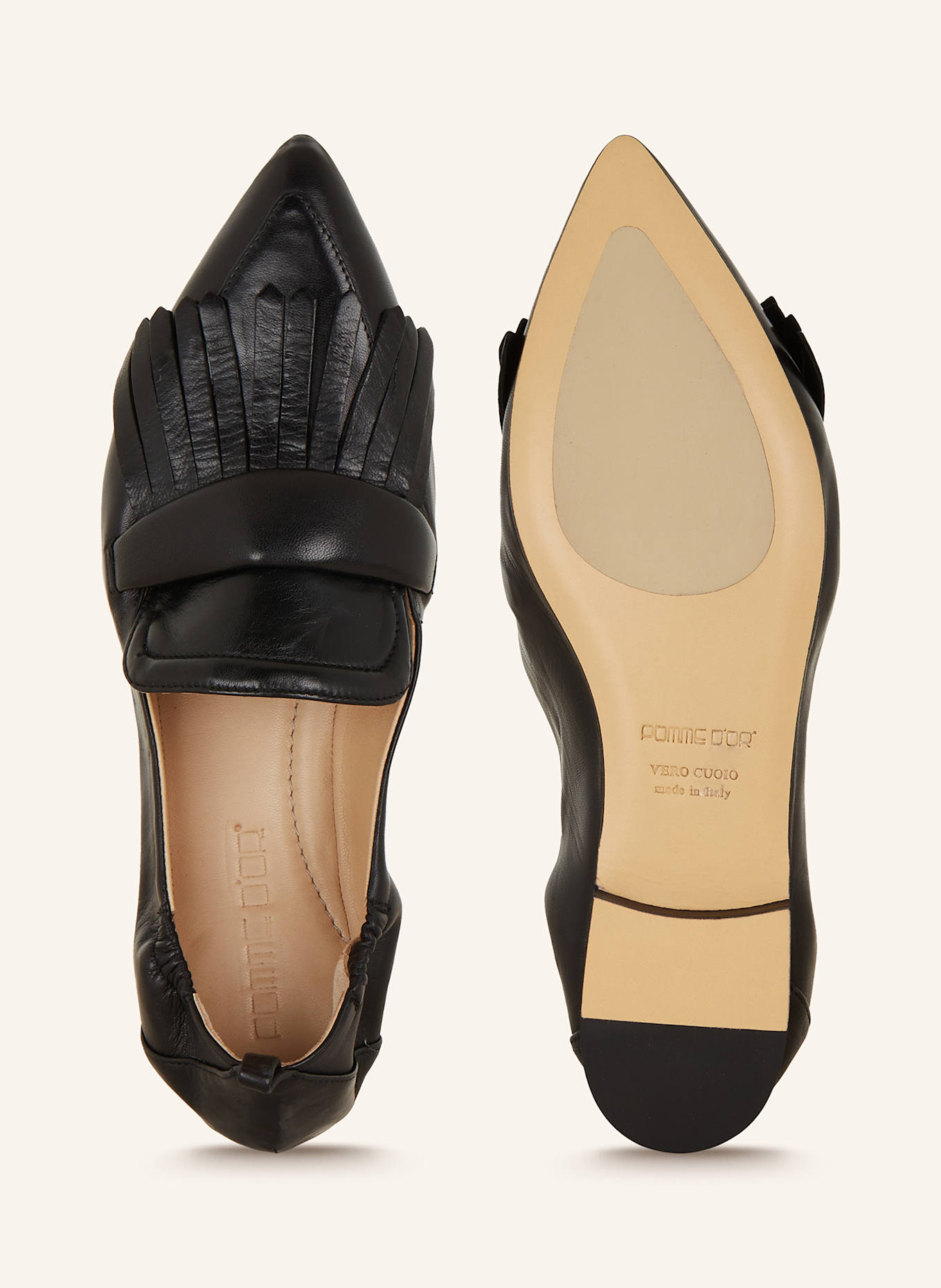 POMME D'OR Penny loafers GRACE: BLACK