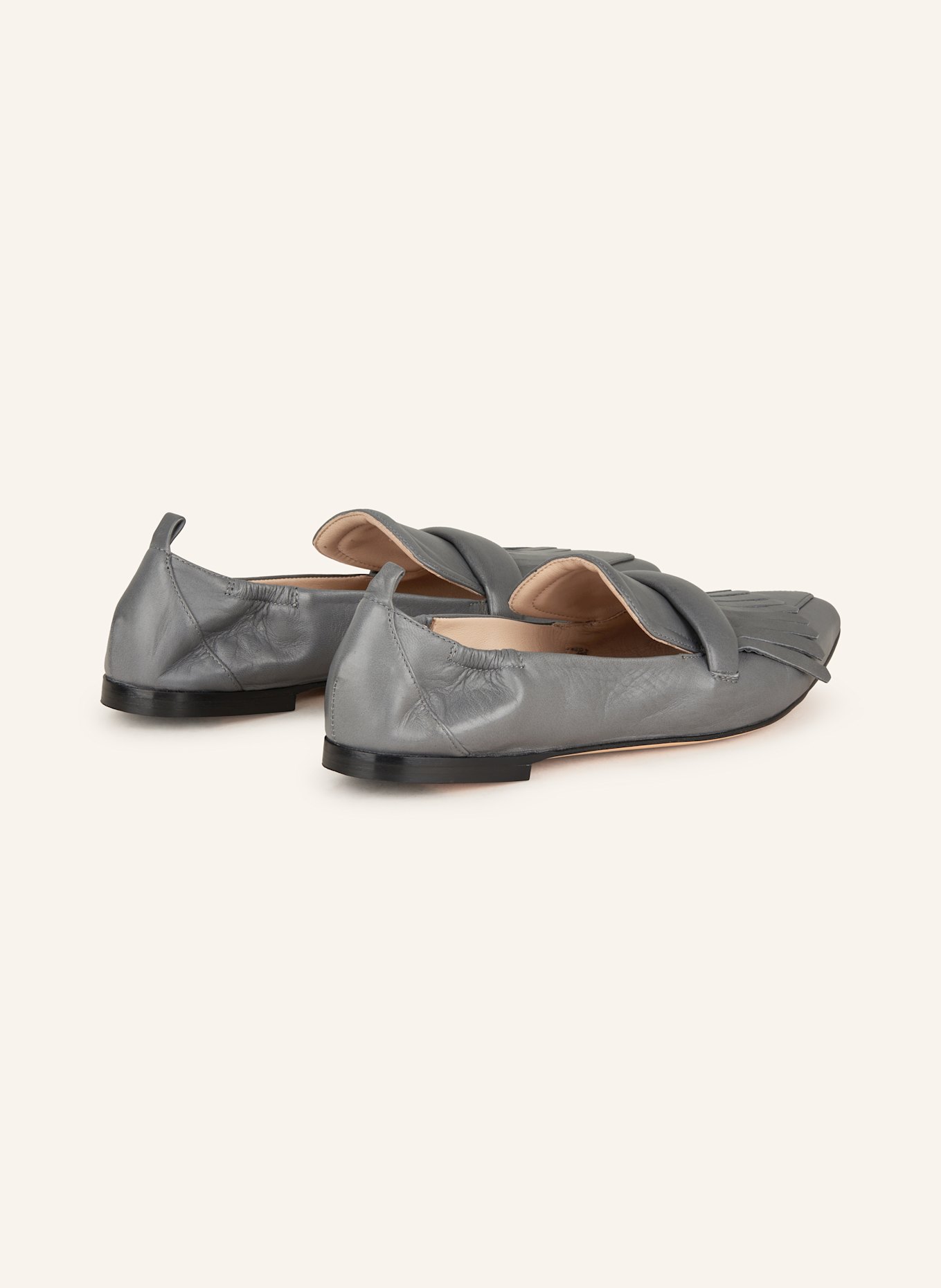 POMME D'OR Penny loafers GRACE: SZARY