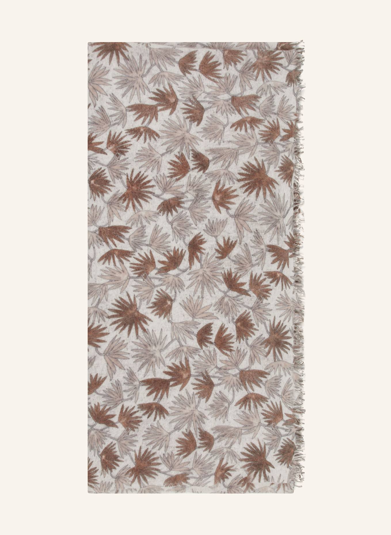 pimpandhost image-share 169 HEMISPHERE Cashmere scarf LEMI in cream/ brown/ nude
