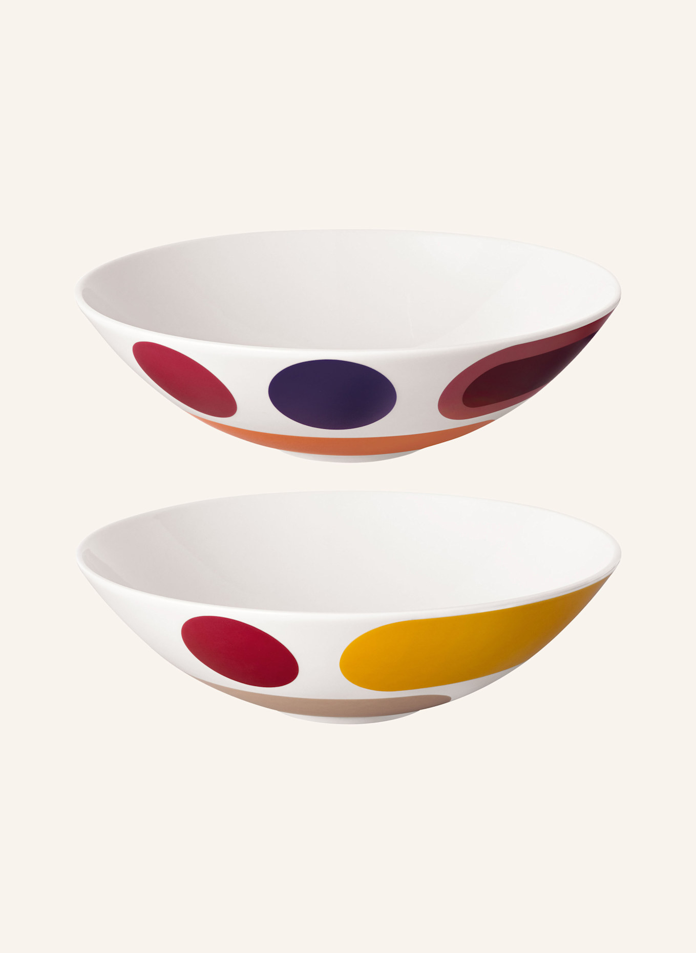 Villeroy & Boch Geschirr-Set LA BOULE MIAMI: CREME / DUNKELBLAU / GELB