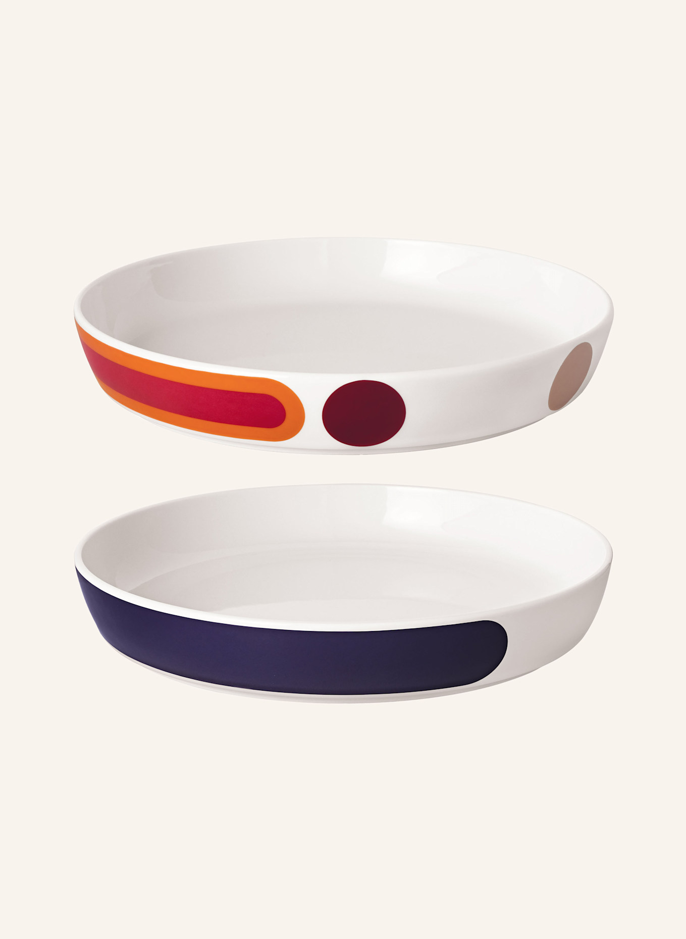 Villeroy & Boch Geschirr-Set LA BOULE MIAMI: CREME / DUNKELBLAU / GELB