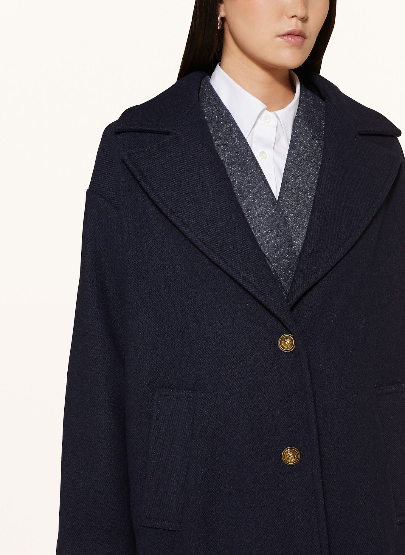 IQ STUDIO Mantel EDANA: DUNKELBLAU