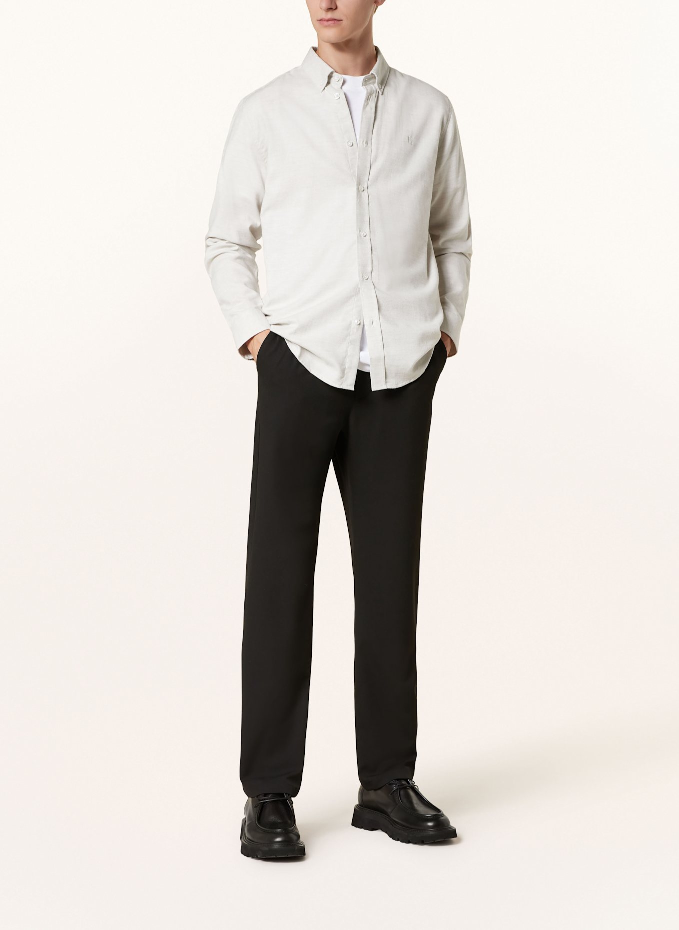 LES DEUX Flanellhemd DESERT REG Regular Fit, Farbe: HELLGRAU (Bild 2)