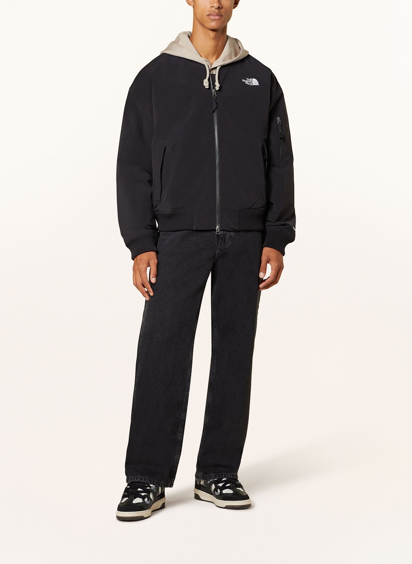 THE NORTH FACE Bomber jacket, Color: BLACK (Image 2)