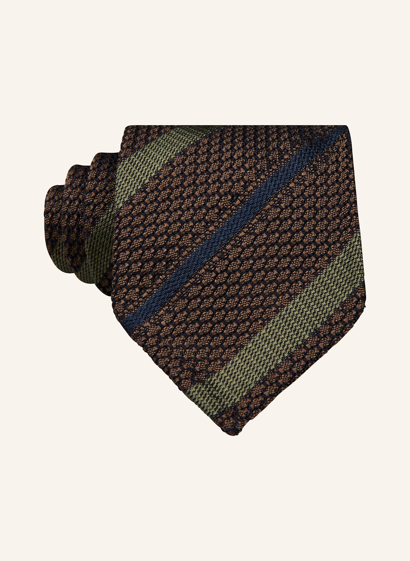 FINAMORE 1925 Krawat: BRĄZOWY / OLIWKOWY / GRANATOWY