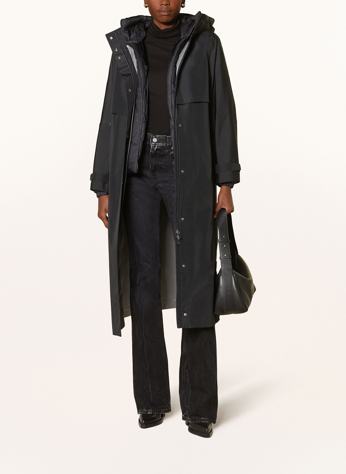 HERNO LAMINAR Parka 2 w 1: CZARNY