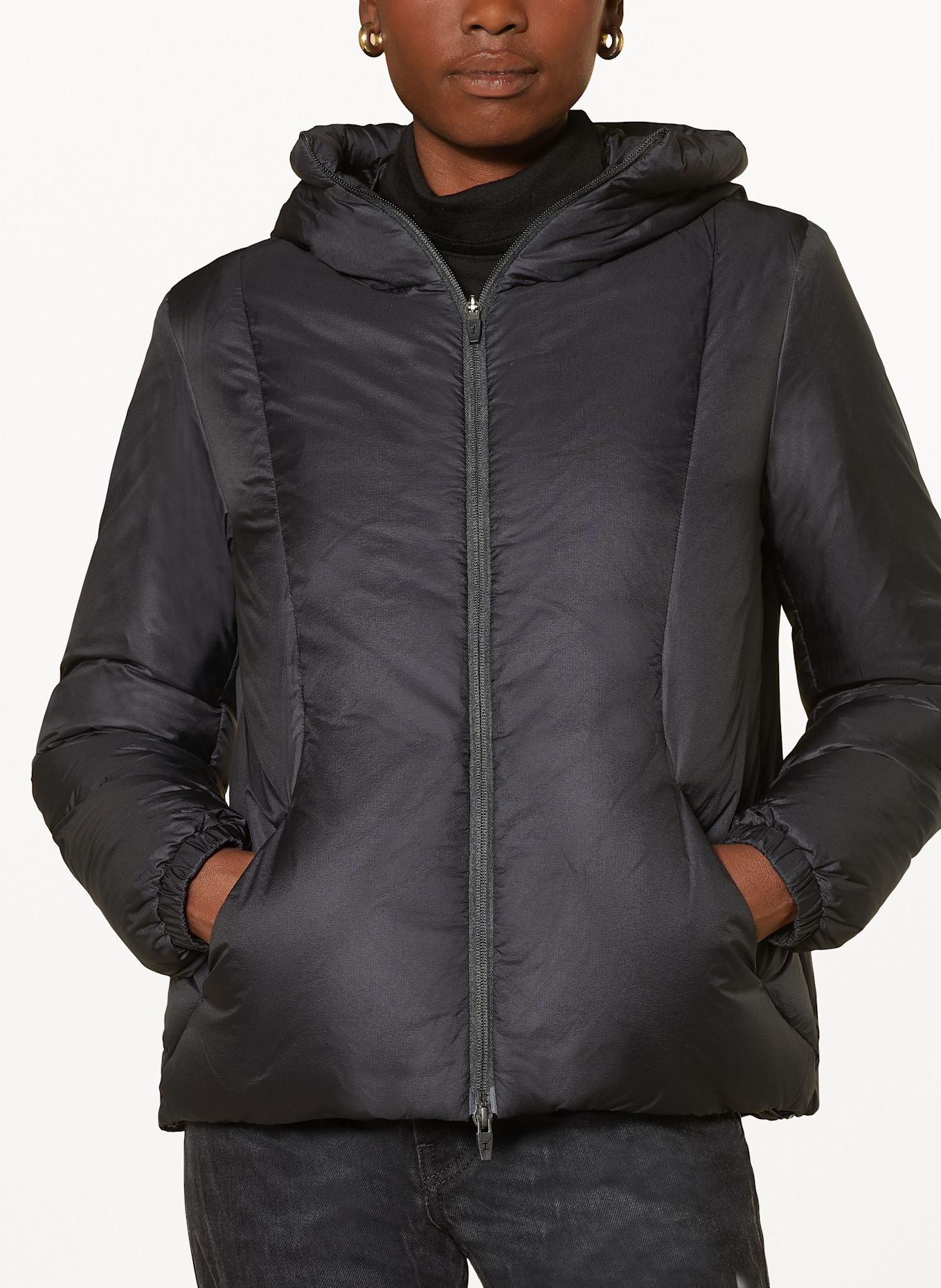 HERNO LAMINAR Parka 2 w 1: CZARNY