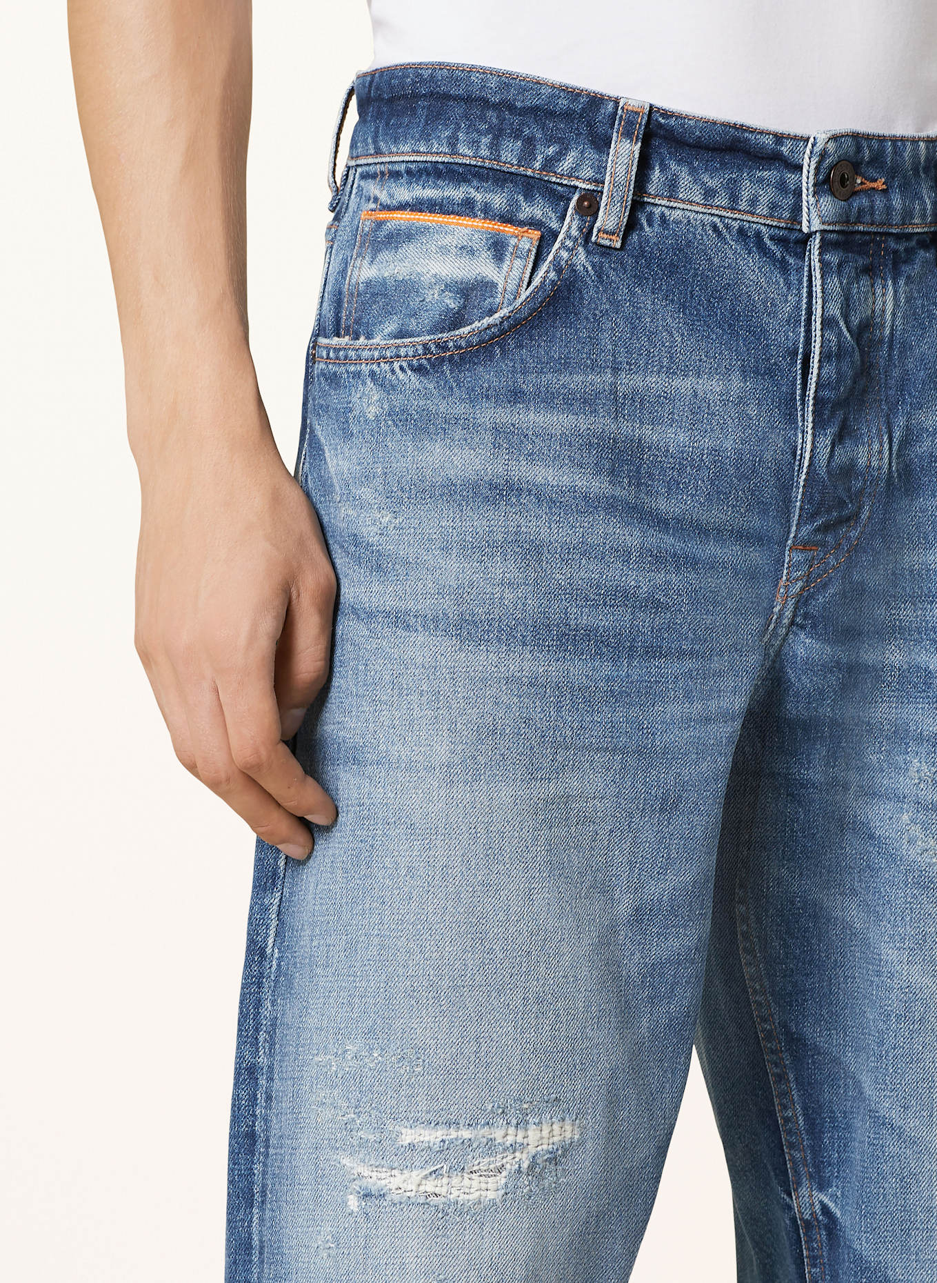 BOSS TROY straight fit jeans, Color: 436 BRIGHT BLUE (Image 5)