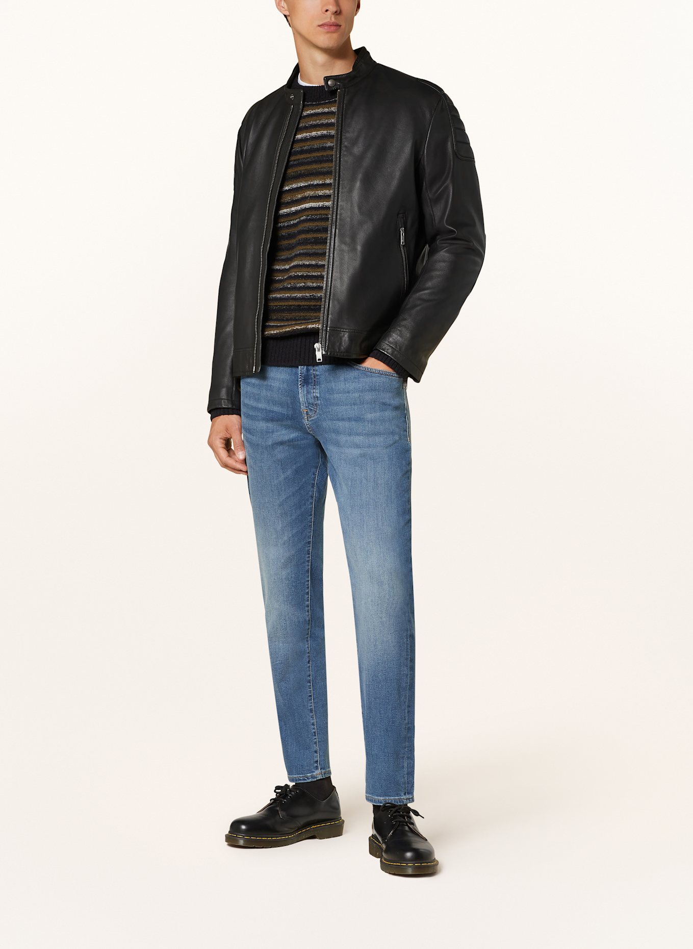 BOSS Jeansy ONYX BO slim tapered fit: 434 BRIGHT BLUE