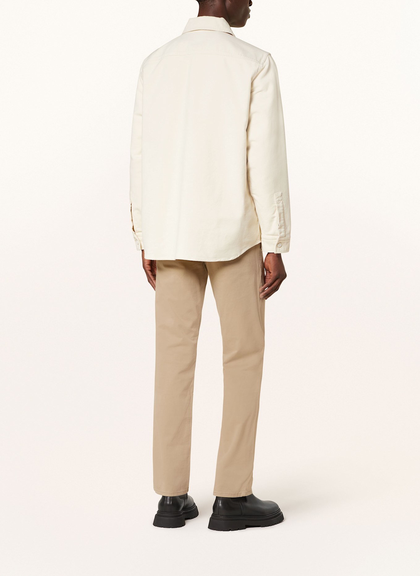 BOSS Flanell-Overshirt LUWE, Farbe: ECRU (Bild 3)