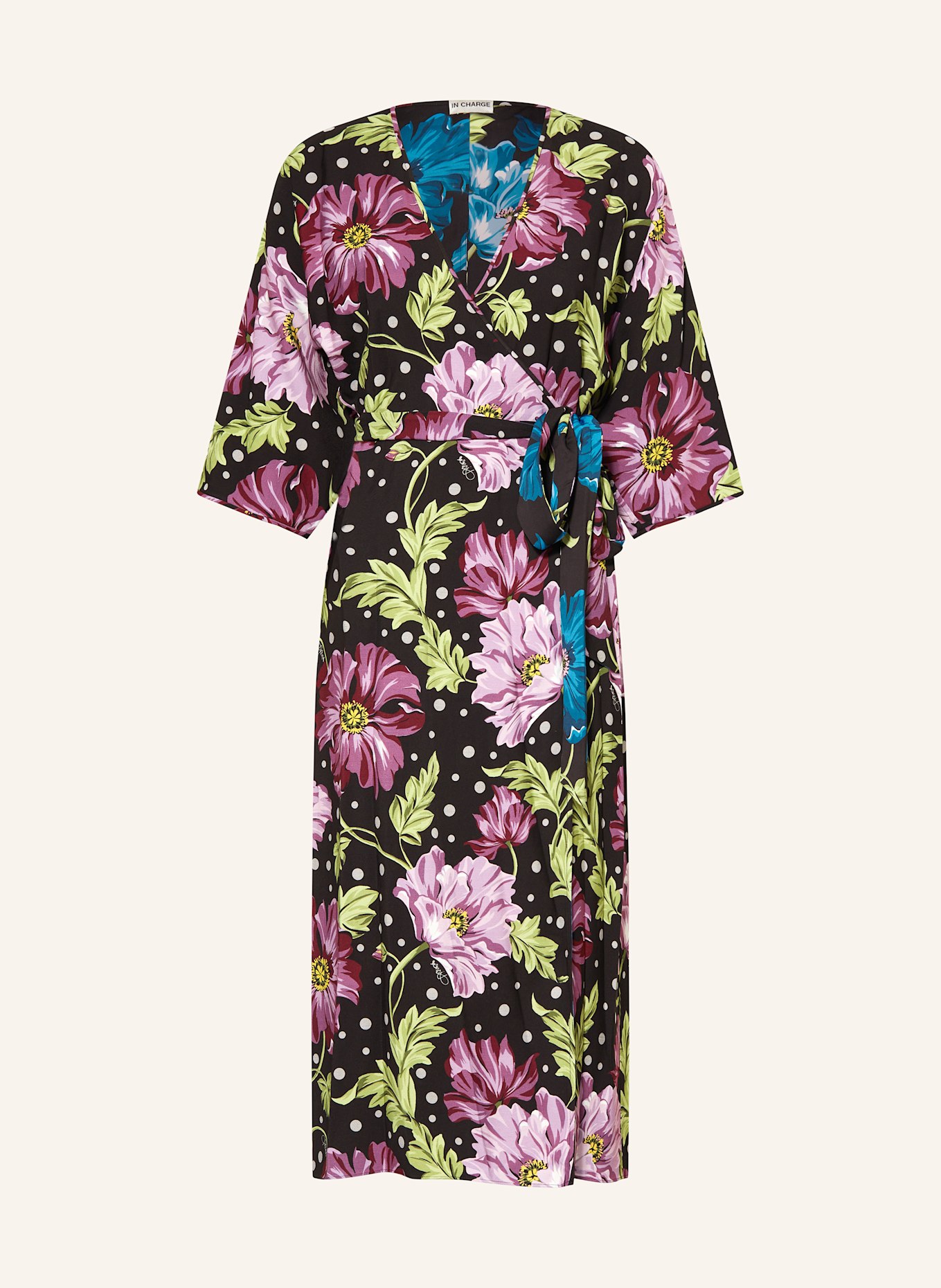 DIANE VON FURSTENBERG ROSALINA reversible wrap dress with 3