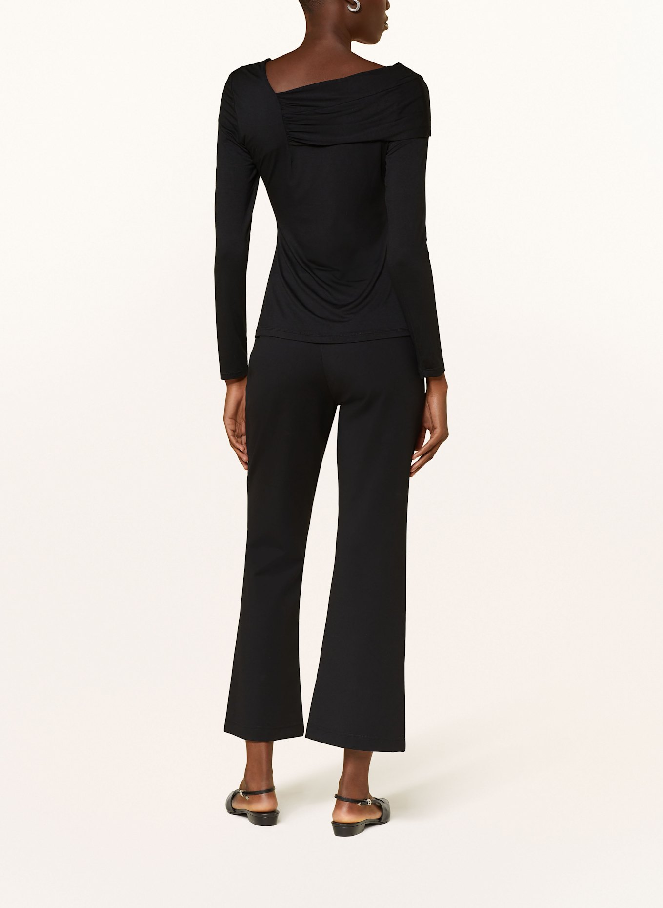 DIANE VON FURSTENBERG JUNO trousers, Color: BLACK (Image 3)
