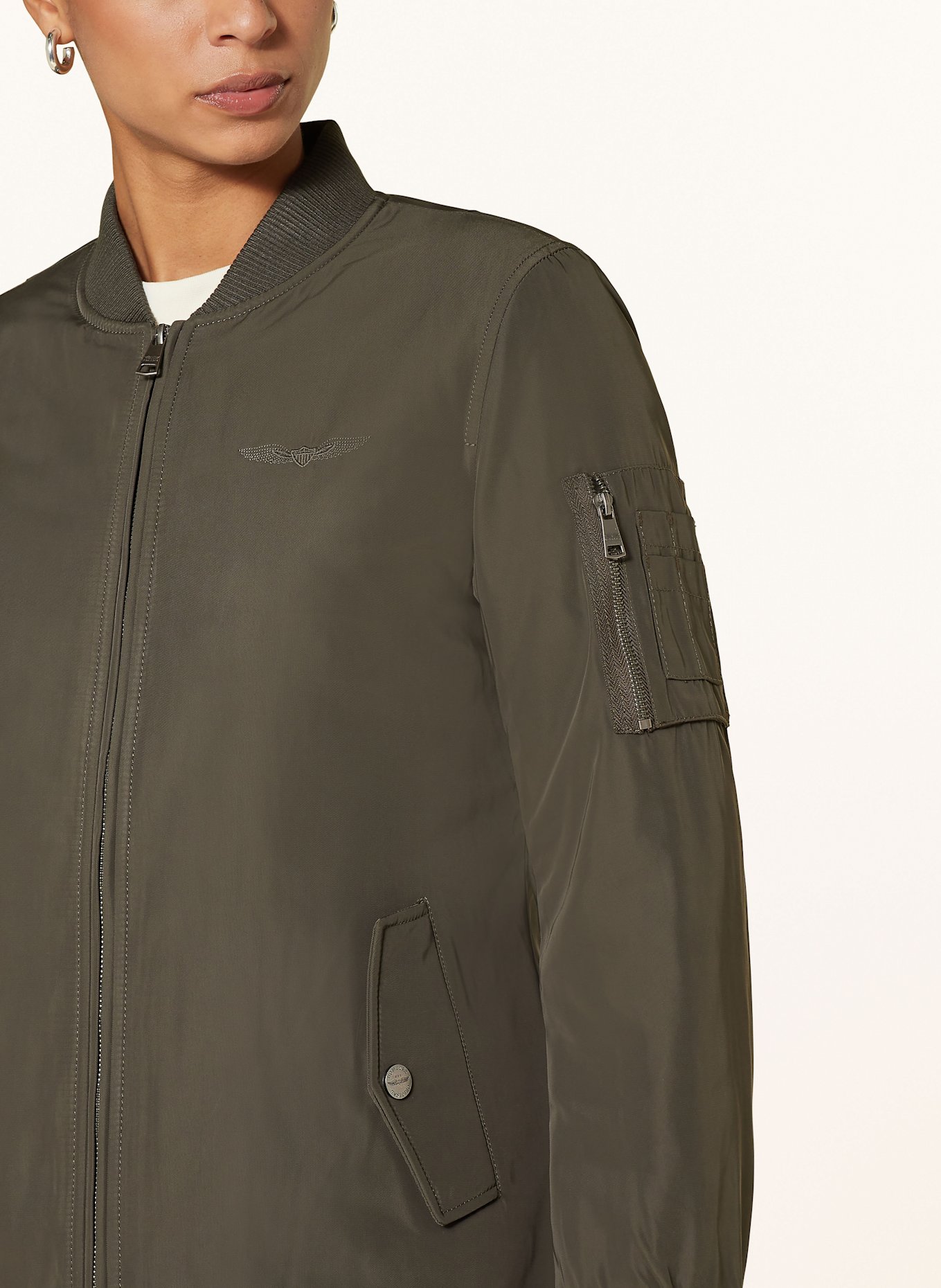 BOMBERS ORIGINAL Blouson, Farbe: KHAKI (Bild 4)