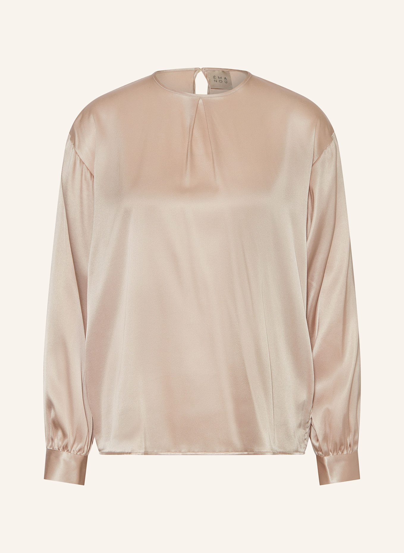 ÉMANOU Silk blouse ANNA, Color: TAUPE (Image 1)