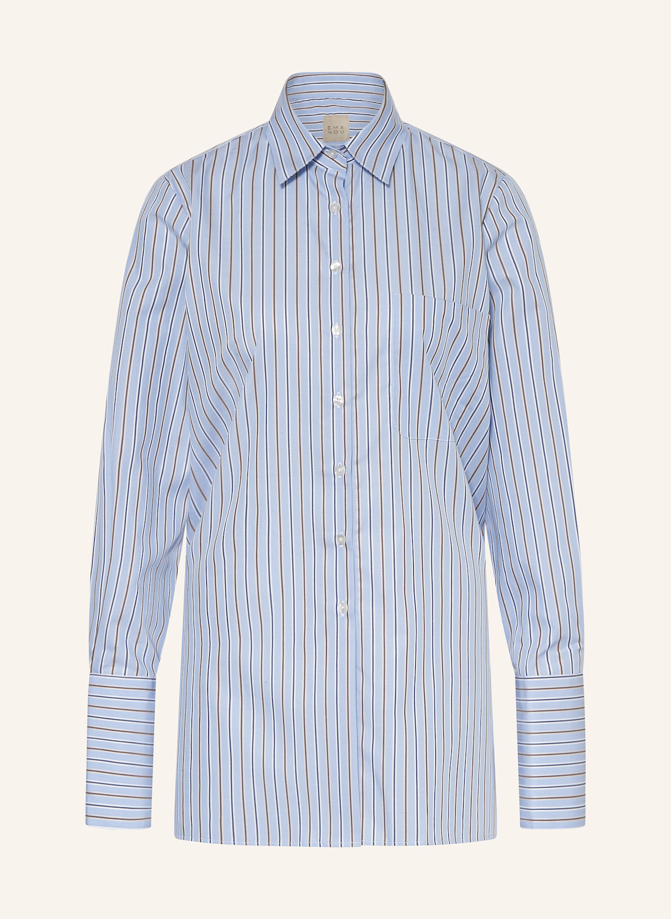 ÉMANOU Shirt blouse, Color: LIGHT BLUE/ WHITE/ GRAY (Image 1)