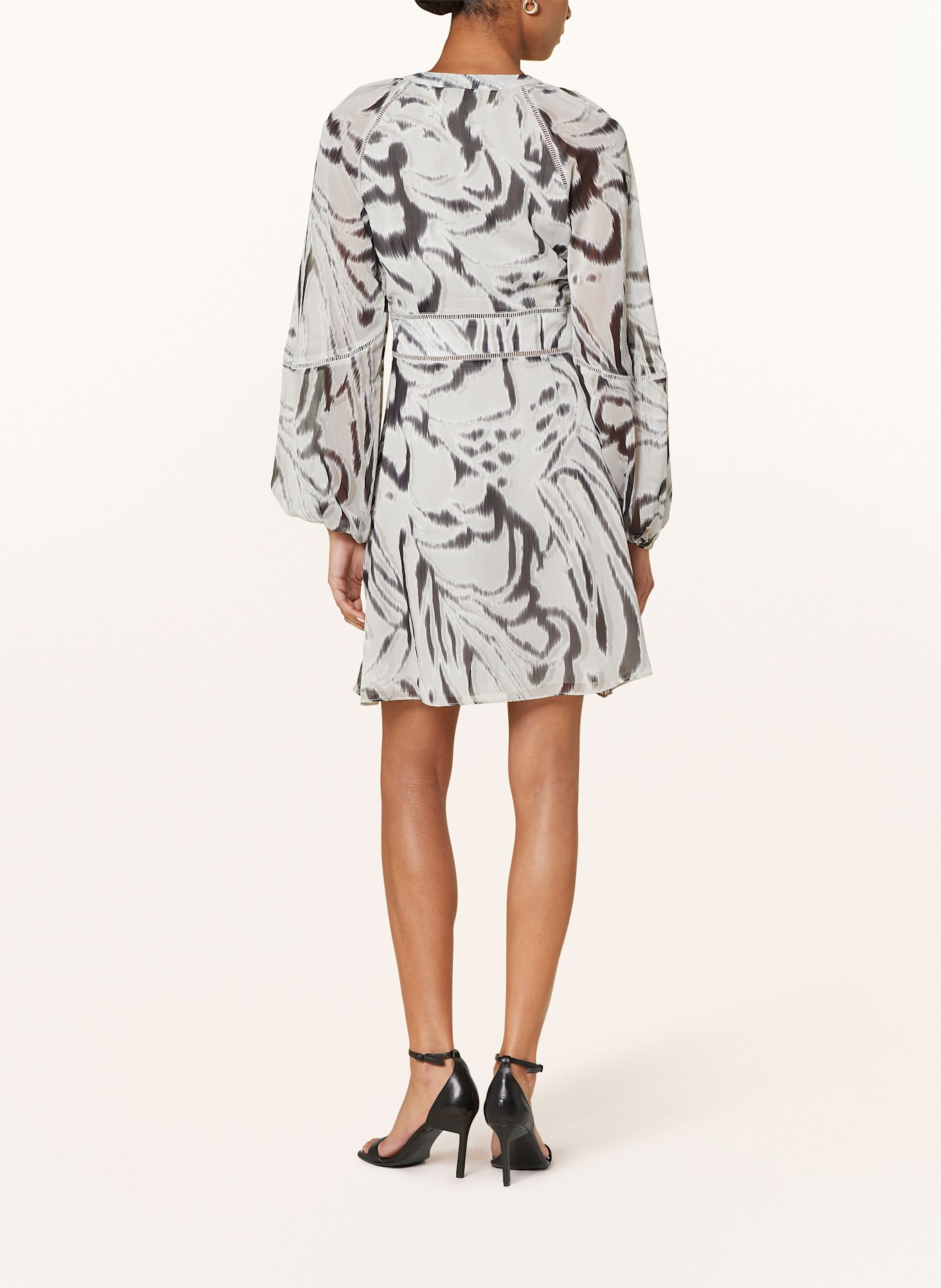 GUESS Kleid YVETTE: HELLGRAU / SCHWARZ