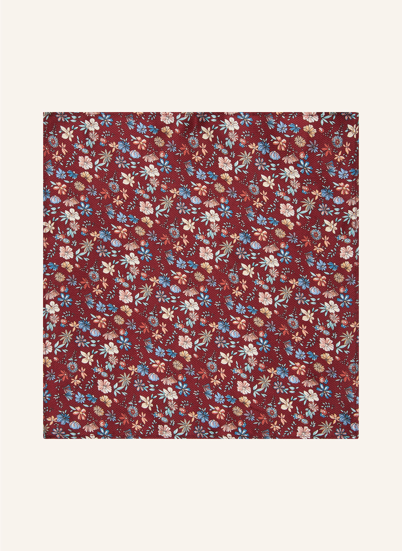 Prince BOWTIE Set: Fliege und Einstecktuch: DUNKELROT / BLAU / GRÜN