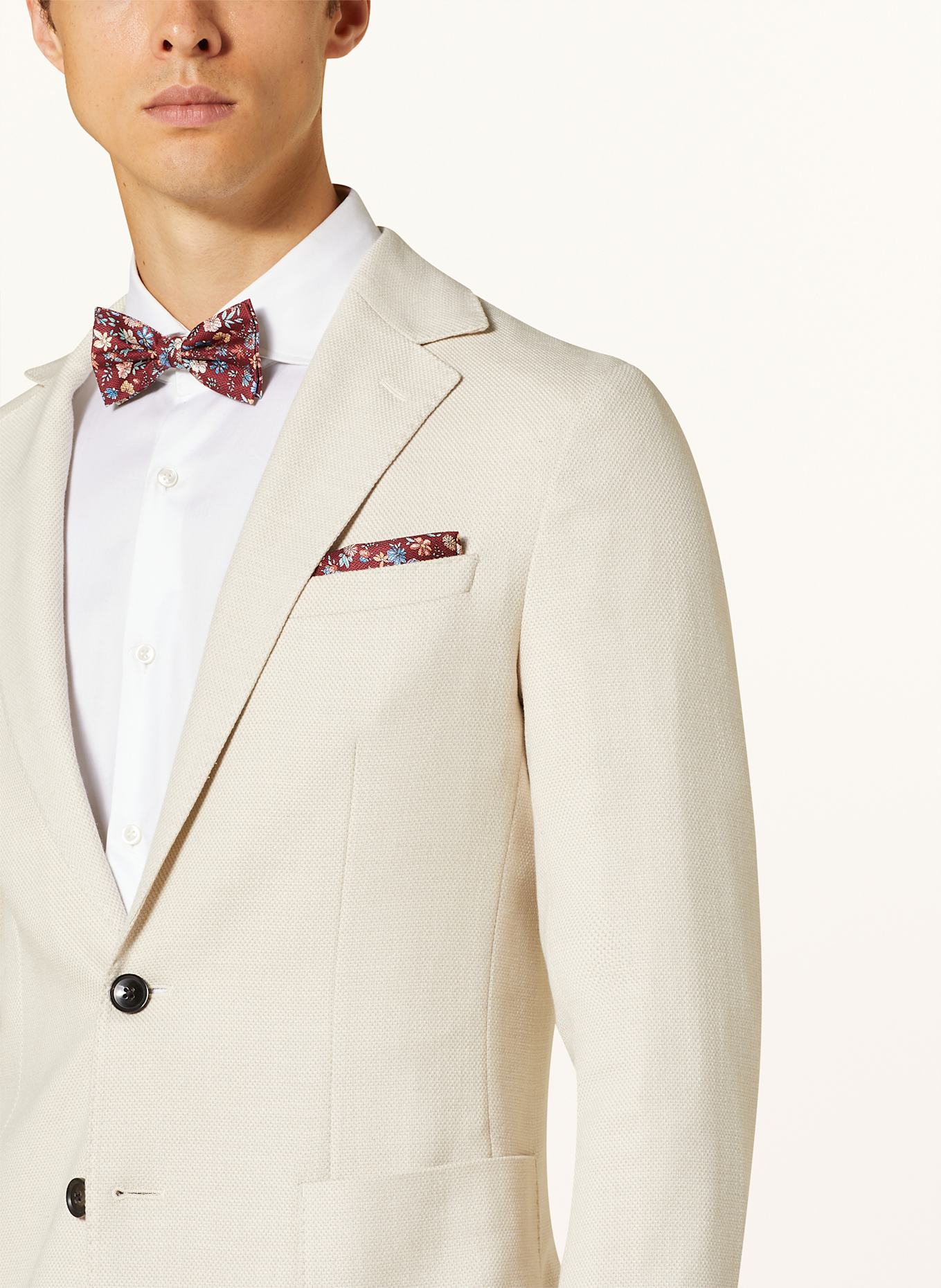 Prince BOWTIE Set: Fliege und Einstecktuch: DUNKELROT / BLAU / GRÜN