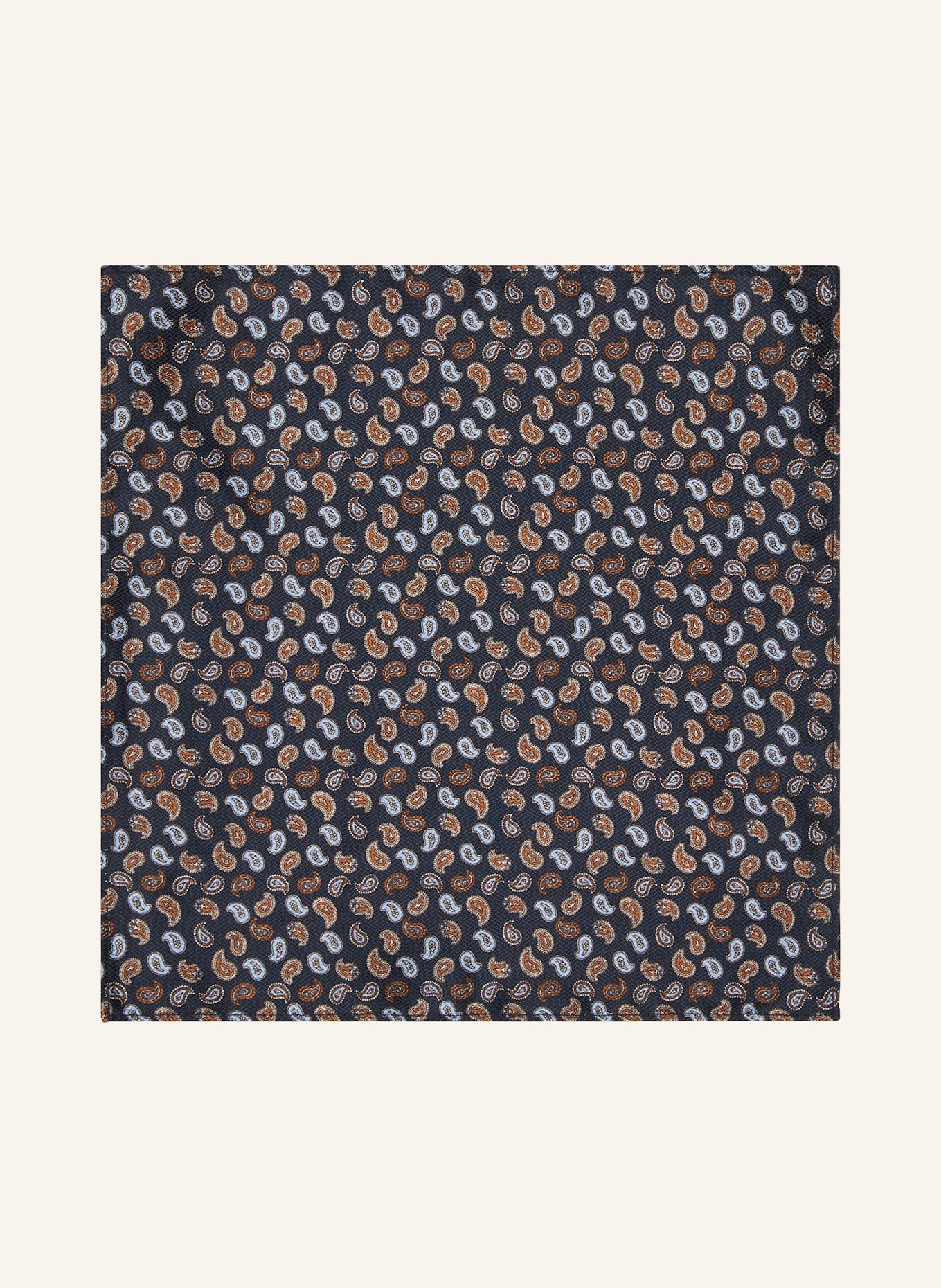 Prince BOWTIE Set: Bow tie and pocket square, Color: DARK BLUE/ LIGHT BLUE/ BROWN (Image 4)