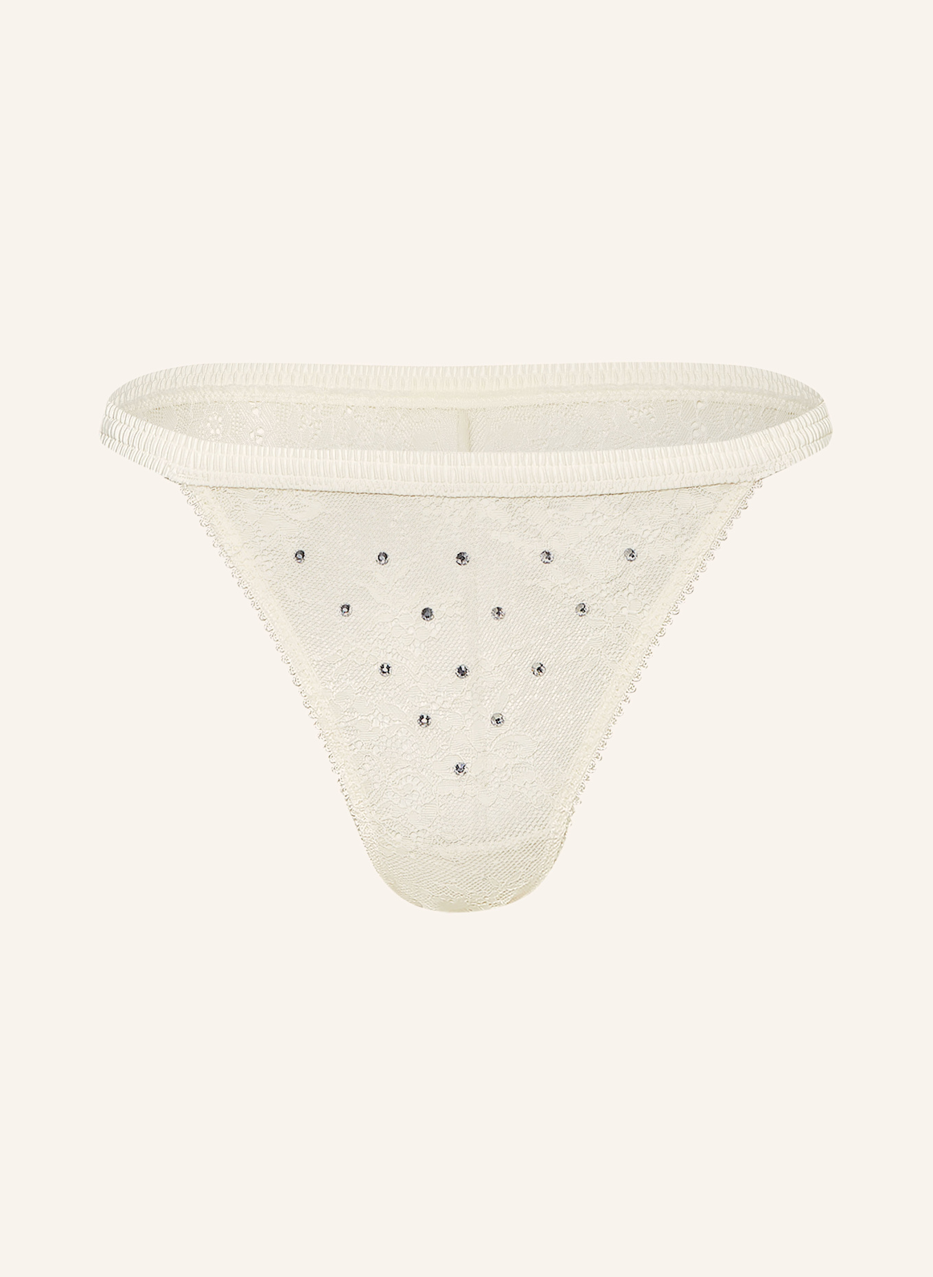 LOVE Stories Slip WILD ROSE mit Schmucksteinen: ECRU