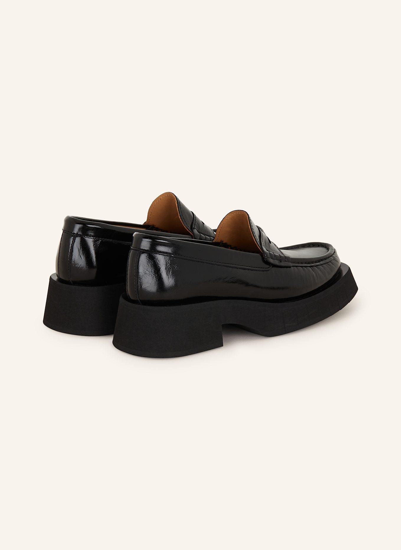 PALOMA BARCELÓ Loafer FEATHER, Color: BLACK (Image 2)