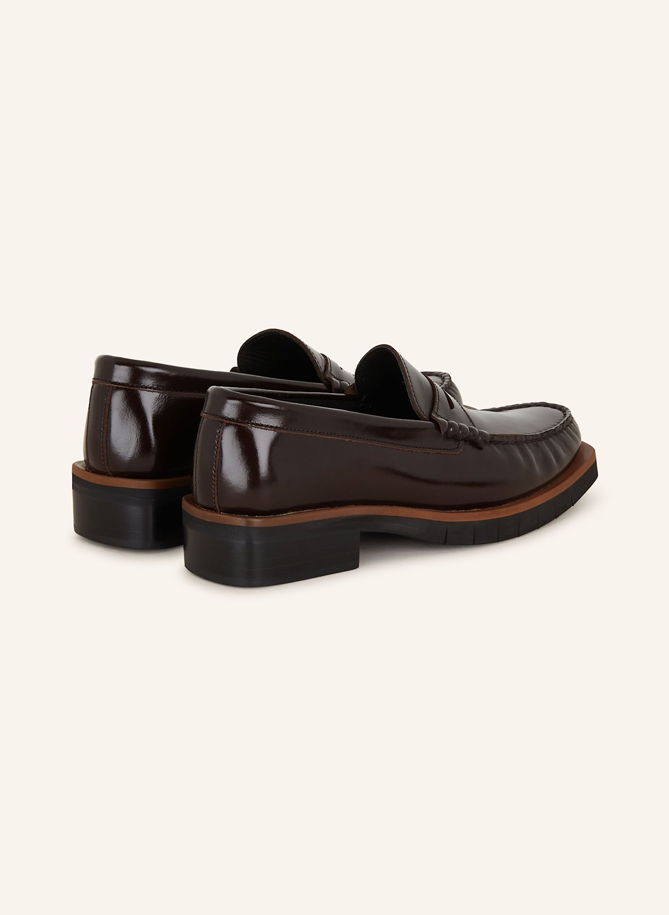 PALOMA BARCELÓ Penny loafer SILVIE, Color: DARK BROWN (Image 2)