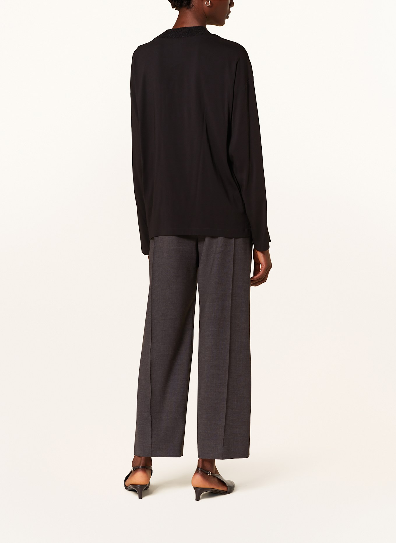 FABIANA FILIPPI Chemisier à paillettes: NOIR