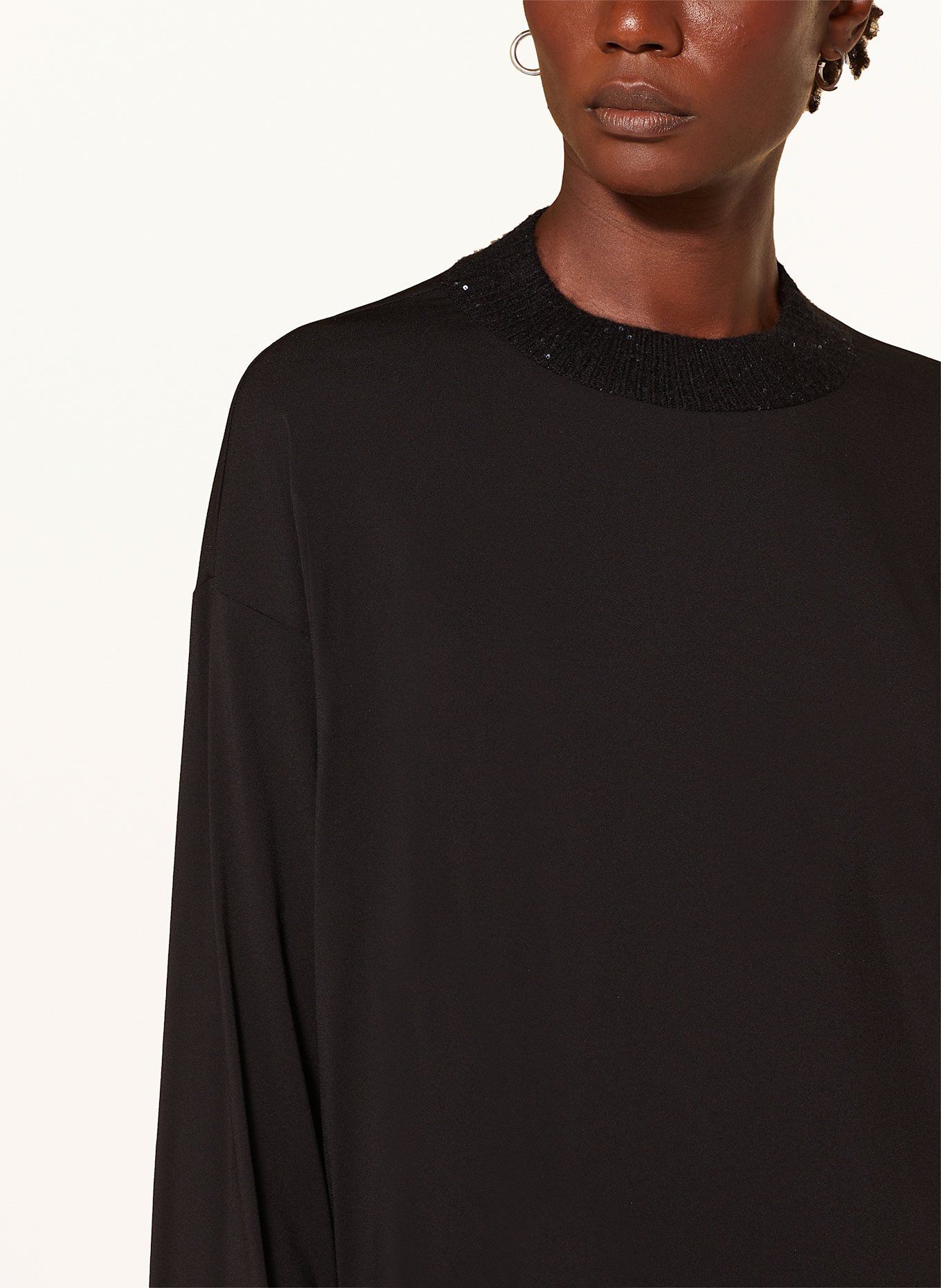 FABIANA FILIPPI Chemisier à paillettes: NOIR