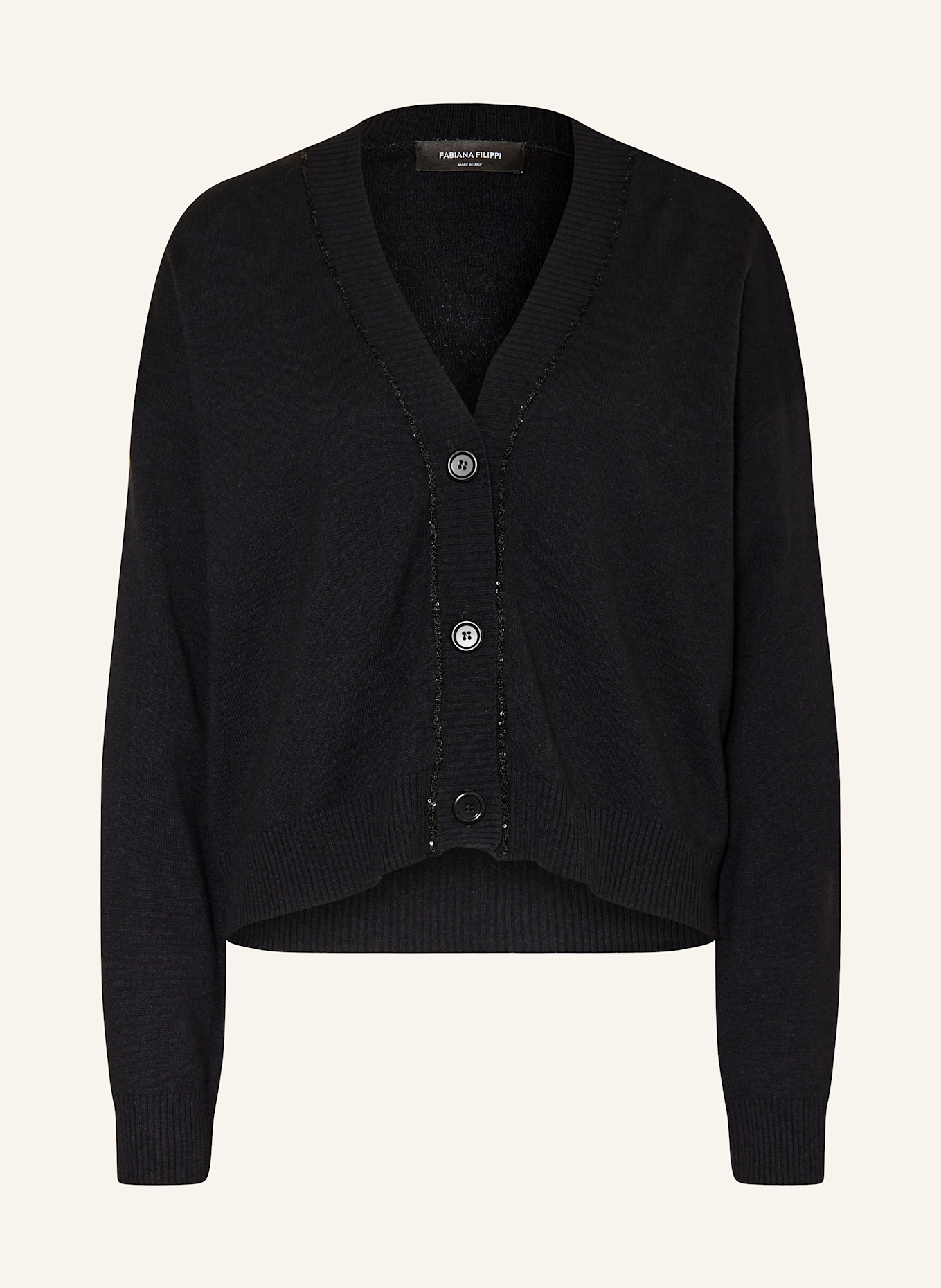 FABIANA FILIPPI Strickjacke in schwarz