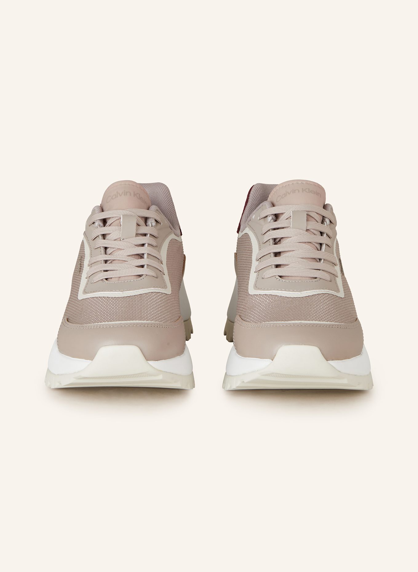 Calvin Klein Sneakers RUNNER, Color: TAUPE/ DARK RED/ ECRU (Image 3)