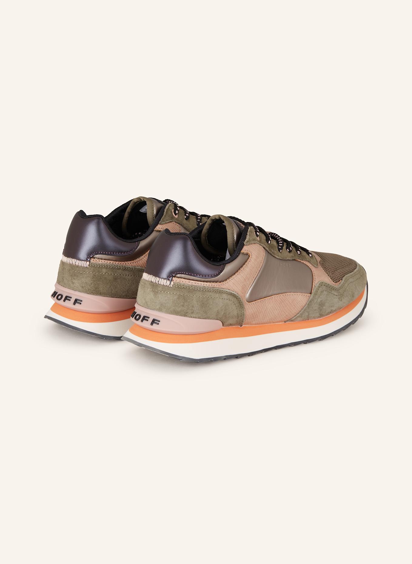 HOFF Sneakersy LJUBLJANA: KHAKI / RÓŻOWOZLOTY / CIEMNOPOMARAŃCZOWY