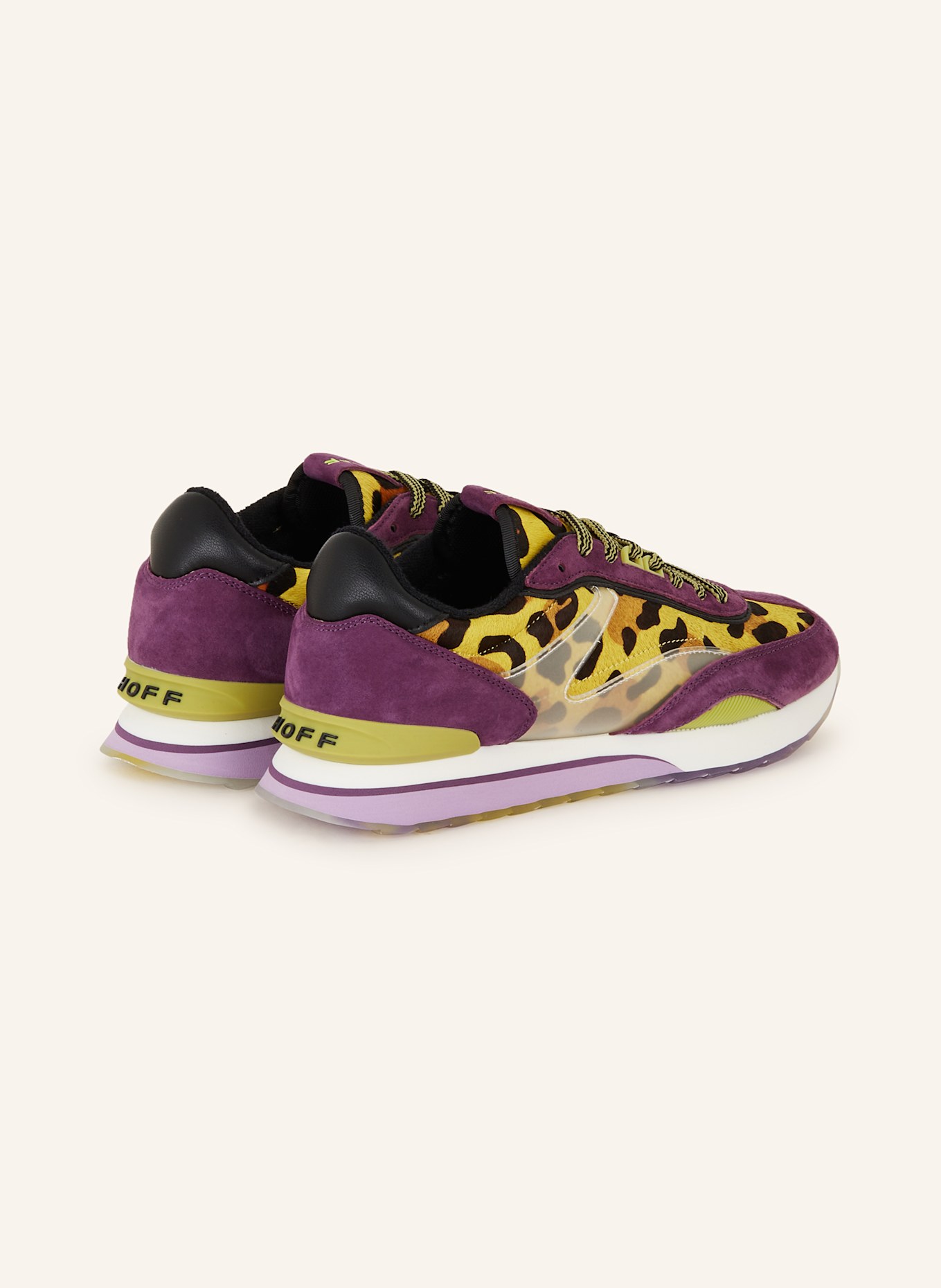 Black purple sneakers top
