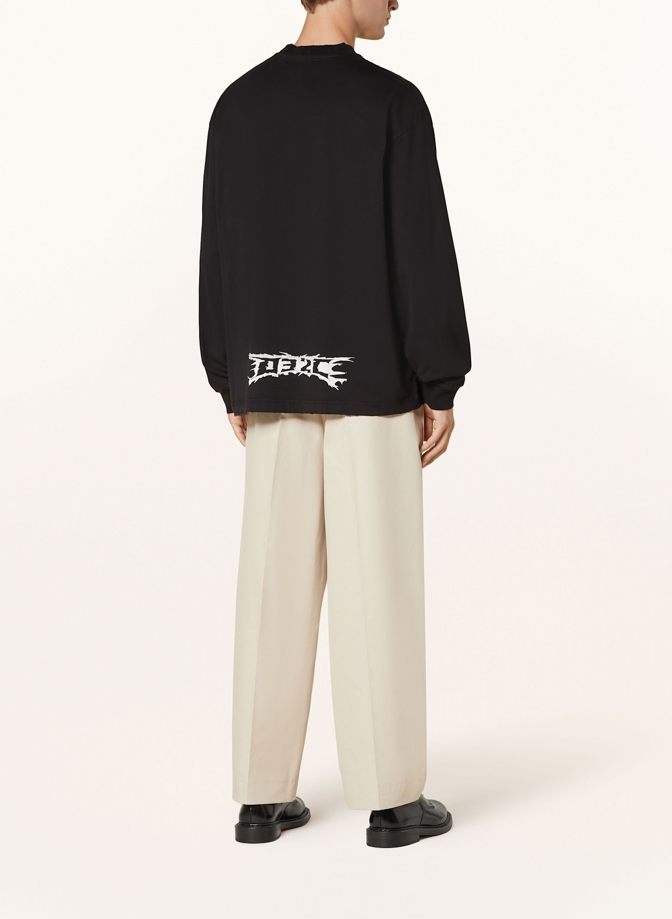 032c Long sleeve shirt NERVE SHATTER in black