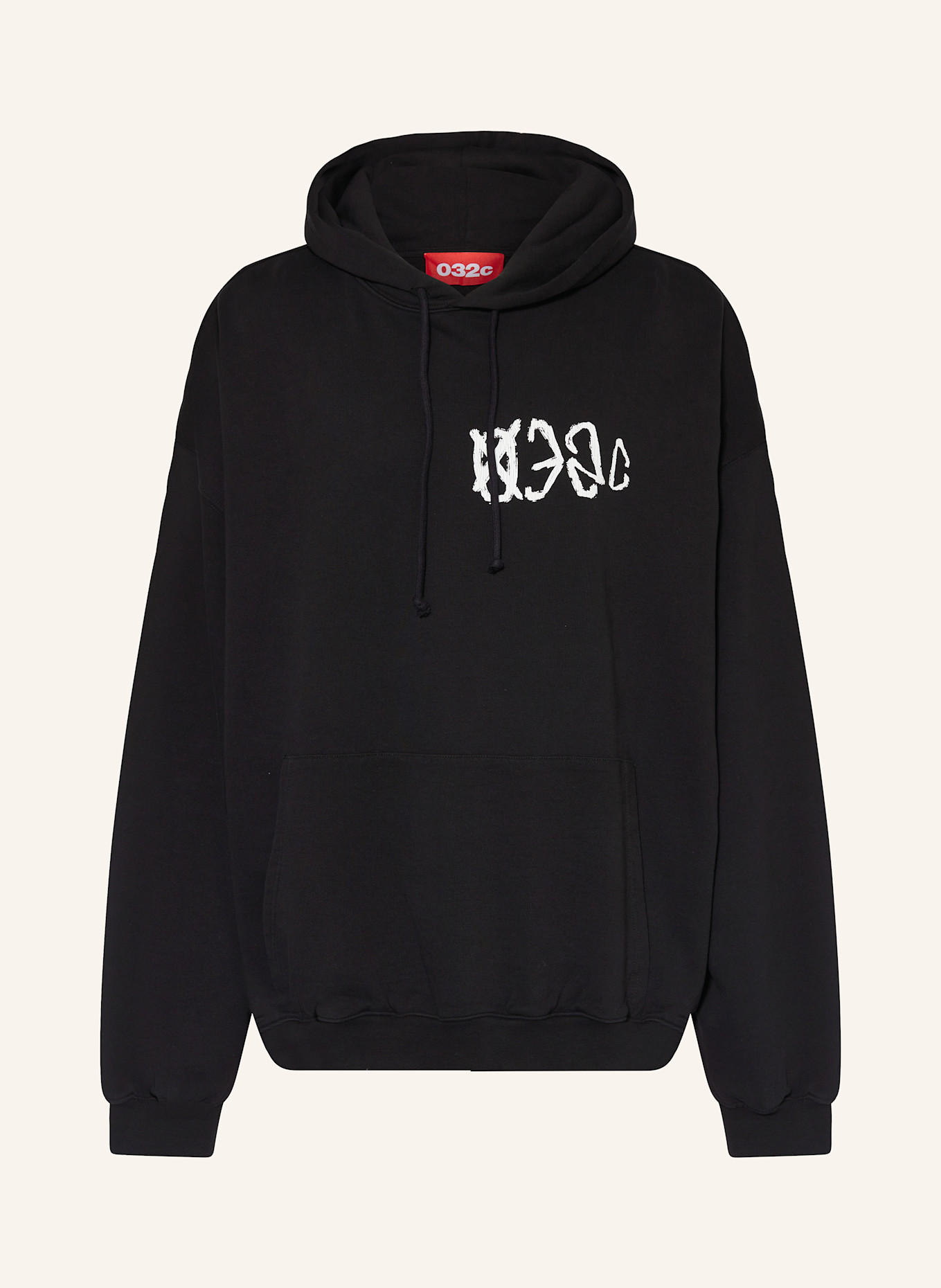 032c Hoodie SOS, Color: BLACK (Image 1)