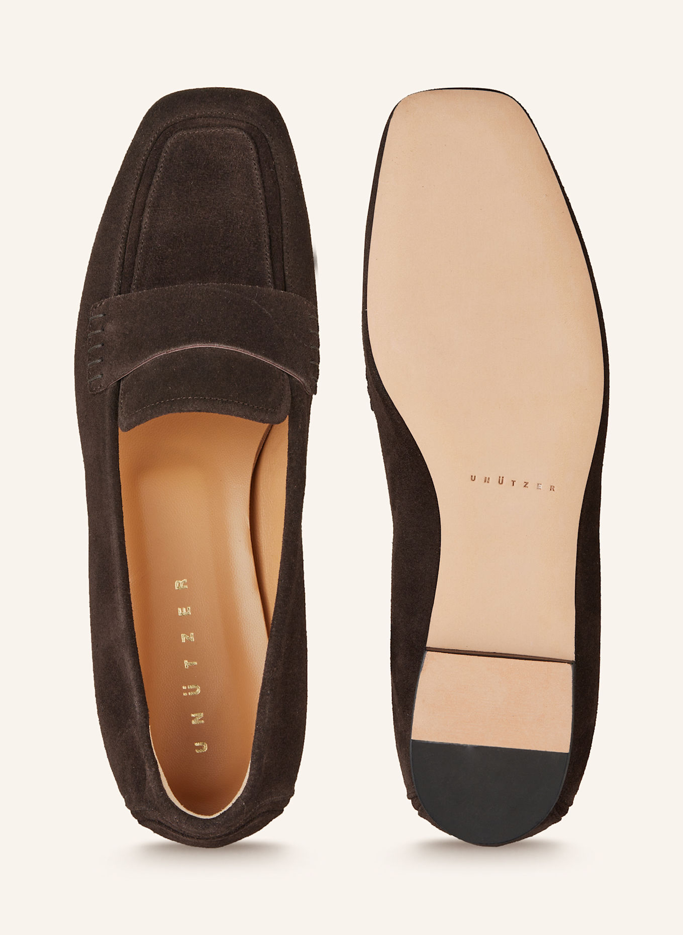 UNÜTZER Mokasíny: TMAVĚ HNĚDÁ