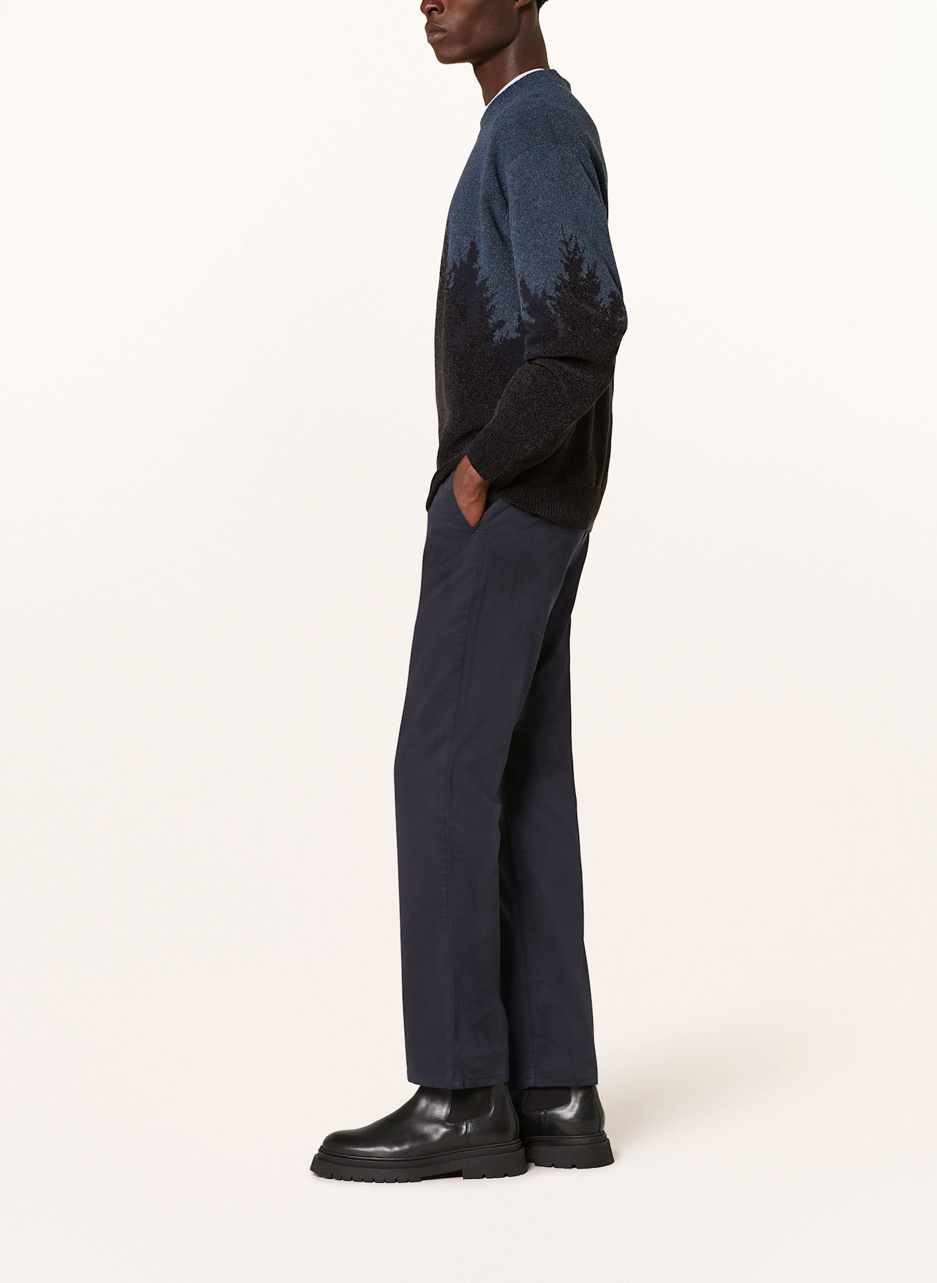 BOSS Chinos regular fit, Color: DARK BLUE (Image 4)