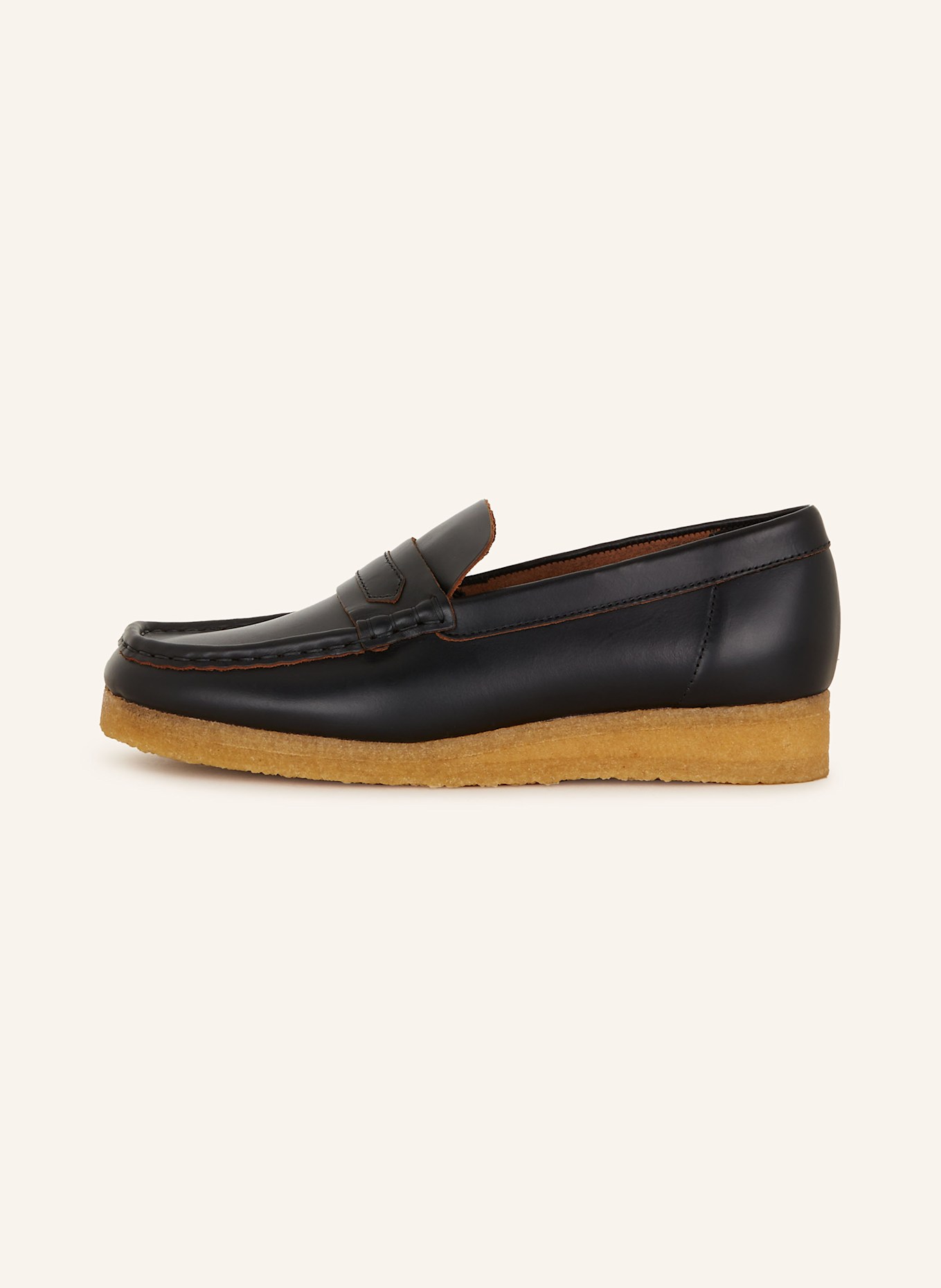 Clarks ORIGINALS Loafersy WALLABEE, Kolor: CZARNY (Obrazek 4)