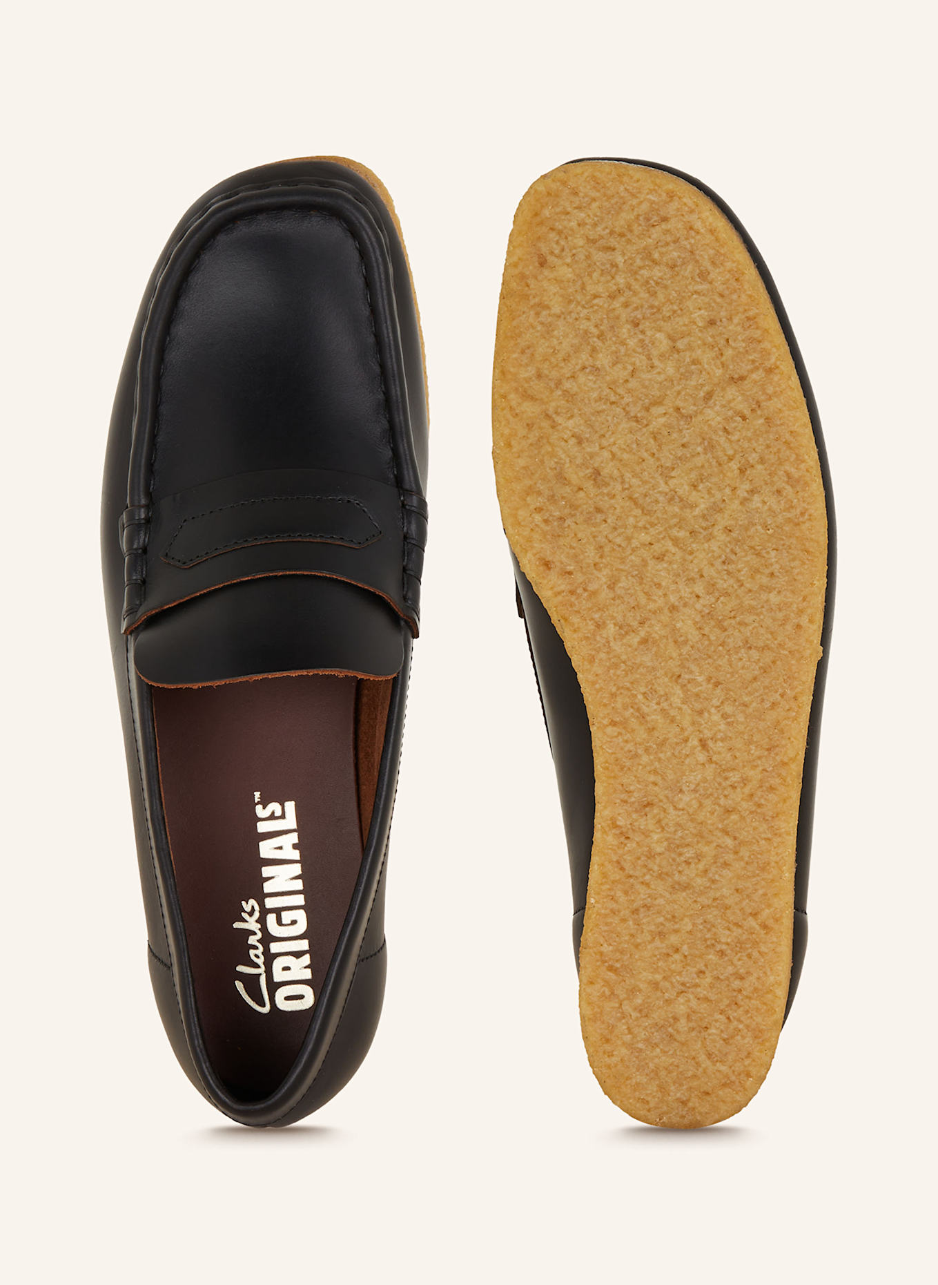 Clarks ORIGINALS Loafers WALLABEE, Color: BLACK (Image 5)