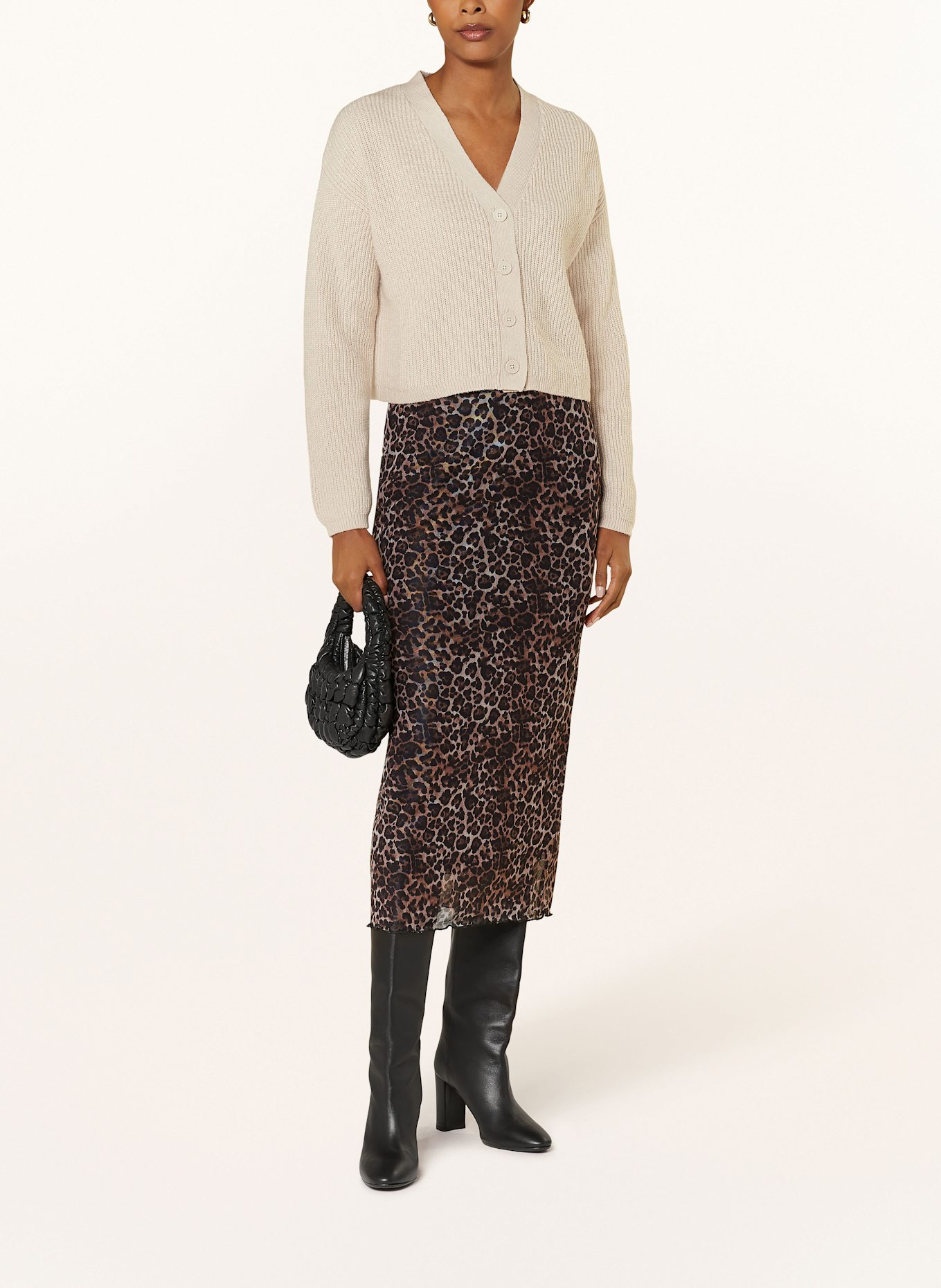 CARTOON Cardigan: BEIGE