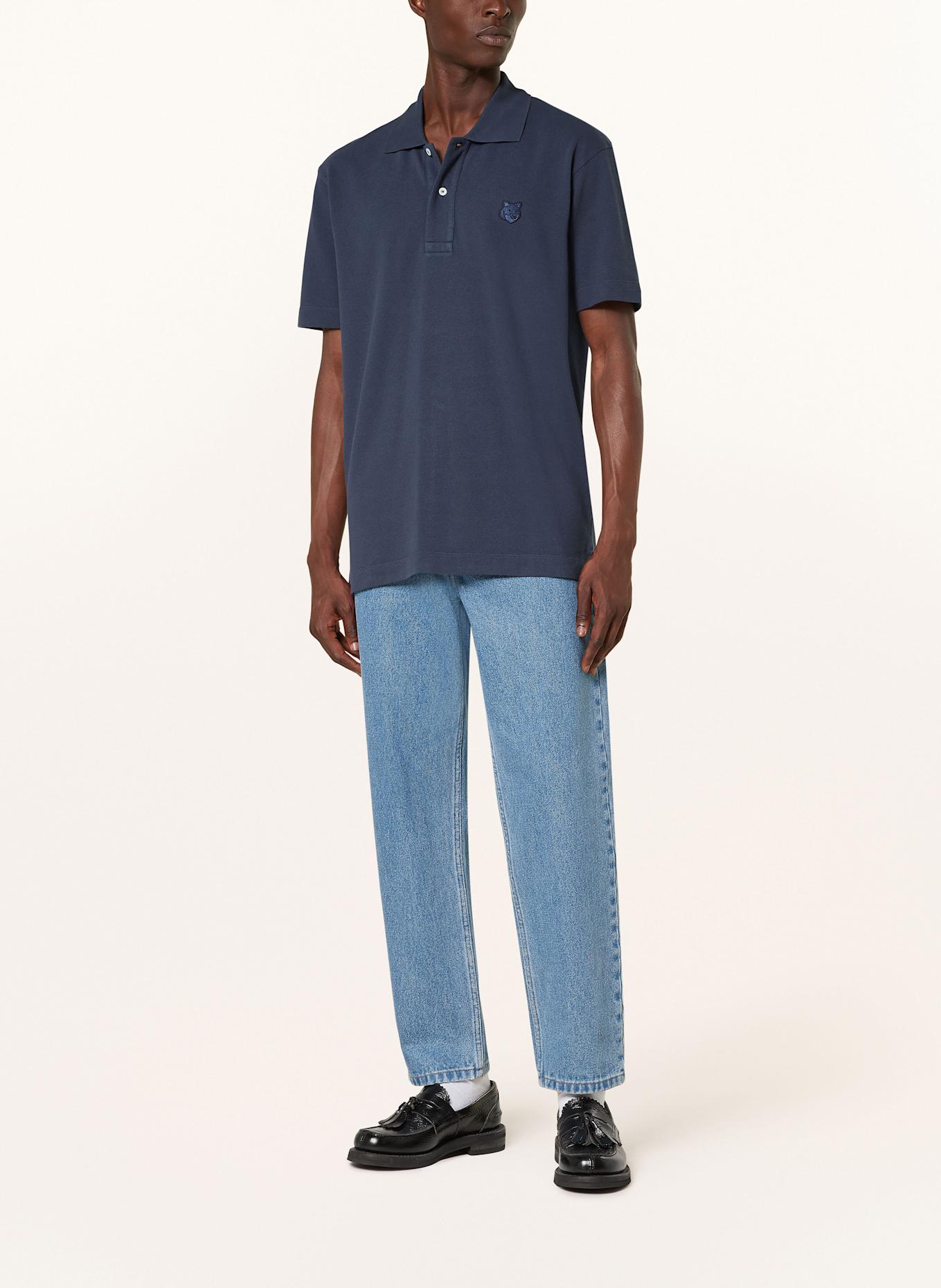 MAISON KITSUNÉ Piqué-Poloshirt, Farbe: DUNKELBLAU (Bild 2)