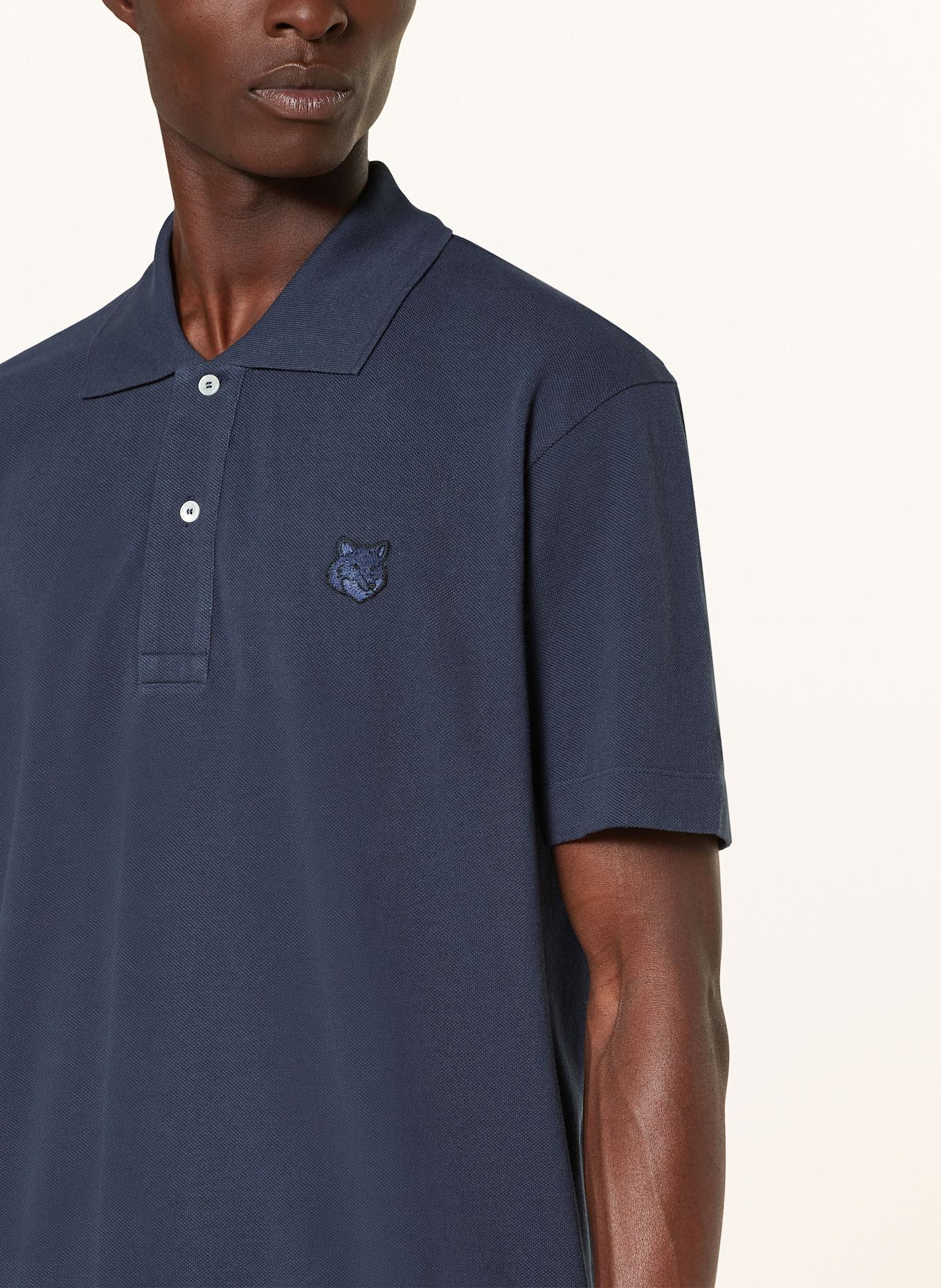 MAISON KITSUNÉ Piqué-Poloshirt, Farbe: DUNKELBLAU (Bild 4)