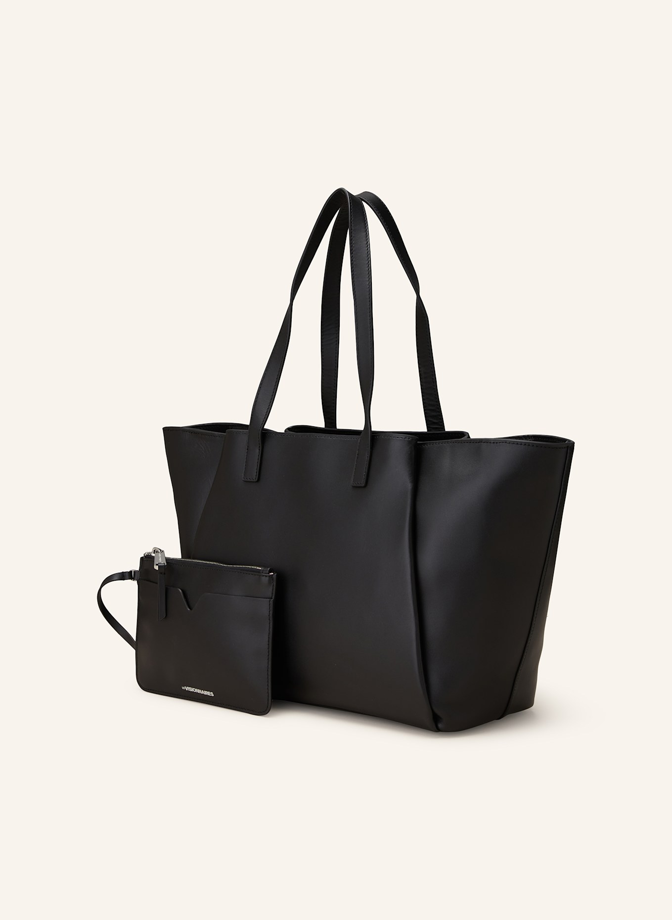 LES VISIONNAIRES FILIPPA shopper with pouch, Color: BLACK (Image 2)