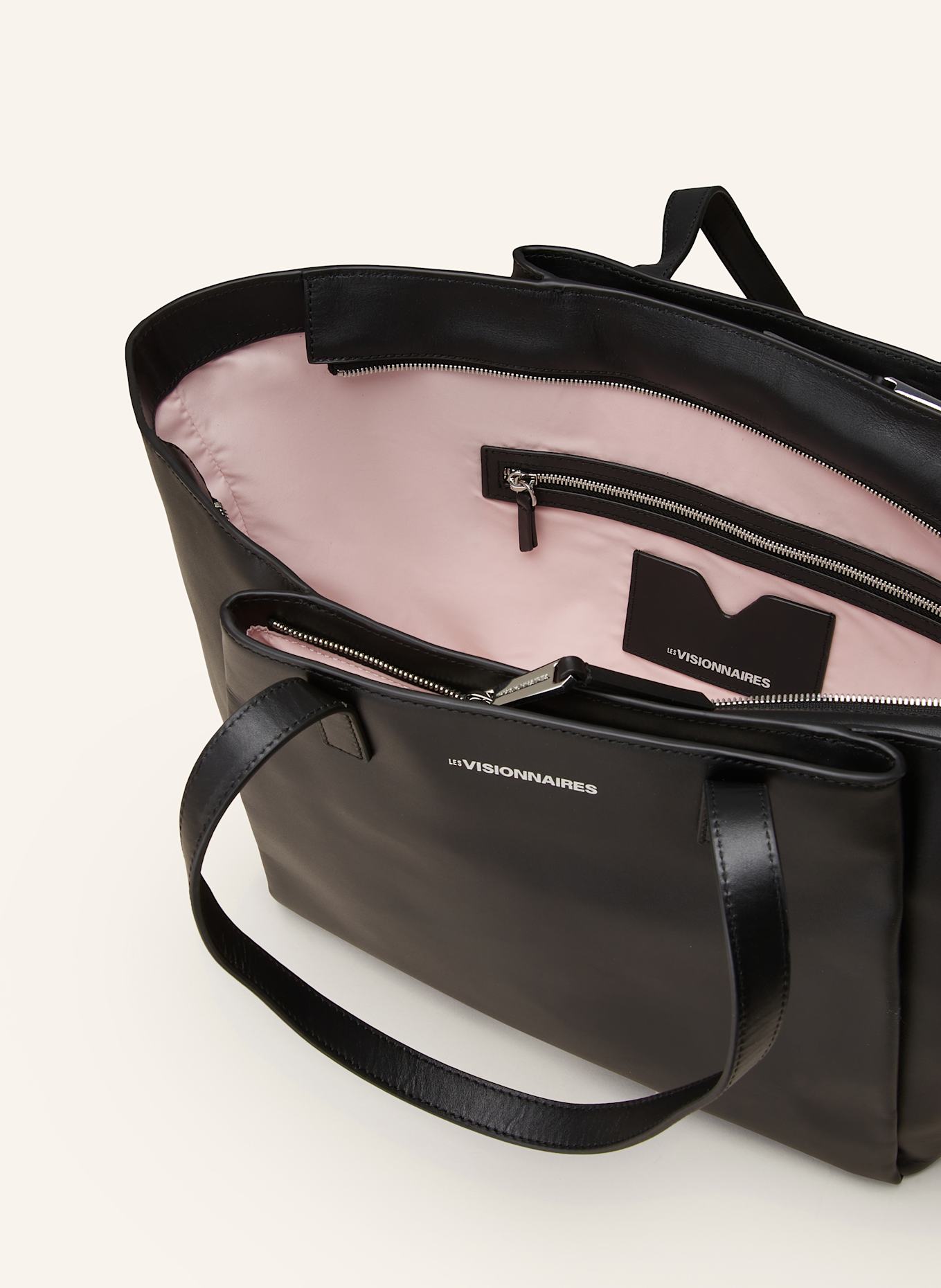 LES VISIONNAIRES Shopper FILIPPA mit Pouch, Farbe: SCHWARZ (Bild 3)