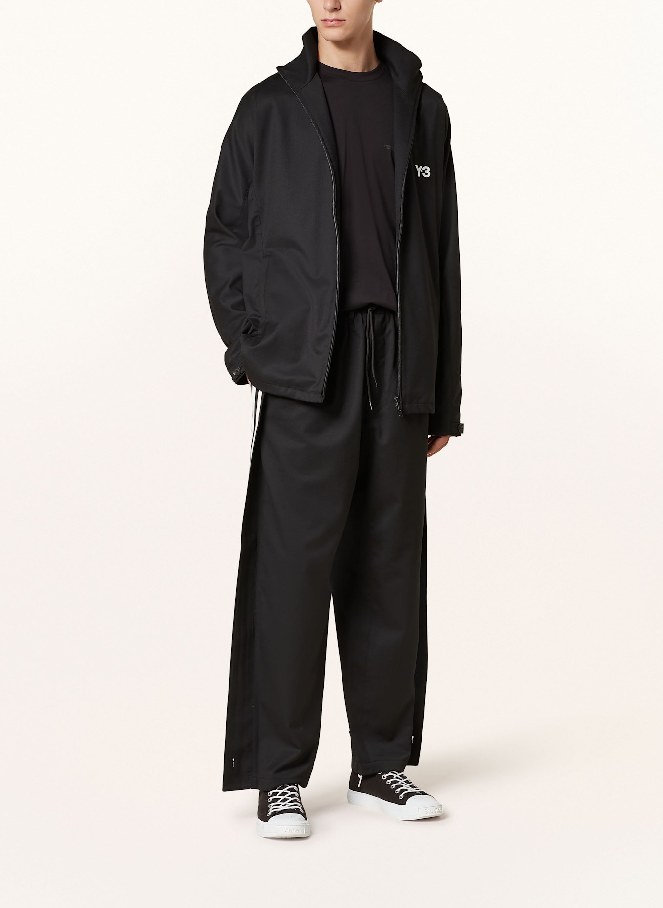 Y 3 Hose im Jogging Sil mit Galonstreifen in schwarz