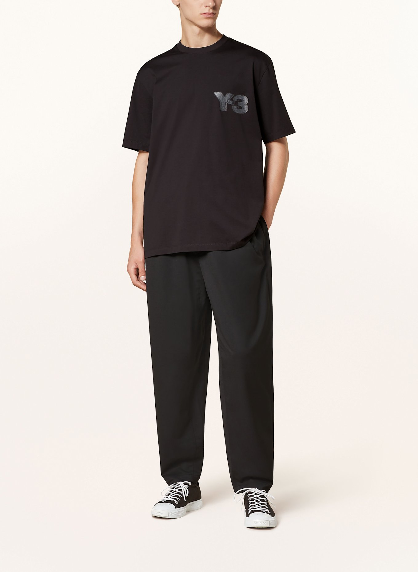 Y-3 T-shirt, Color: BLACK (Image 2)