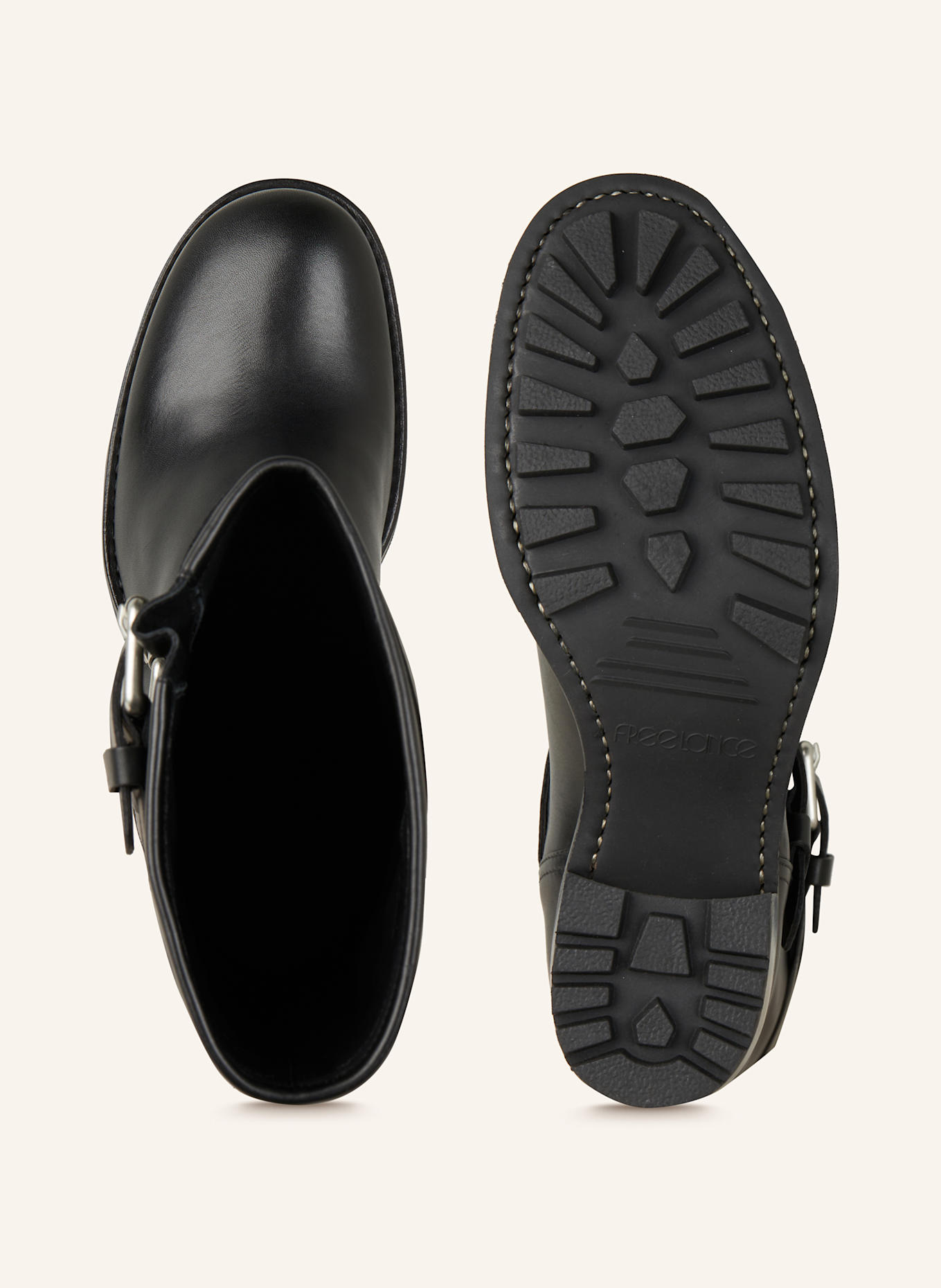 Black ankle biker boots deals